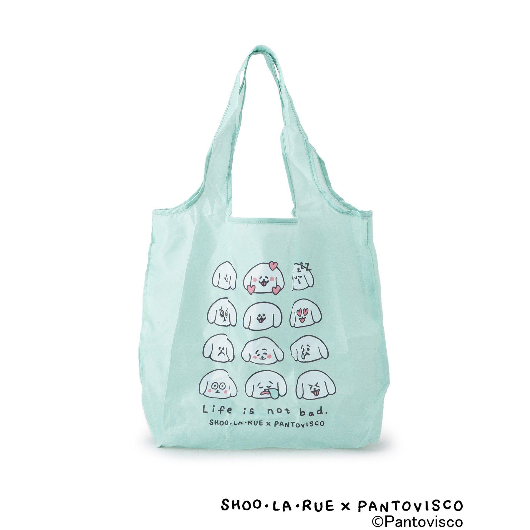 SHOO･LA･RUE「【パントビスコ／ぺろち】しまえるエコバッグ」|エコバッグ|