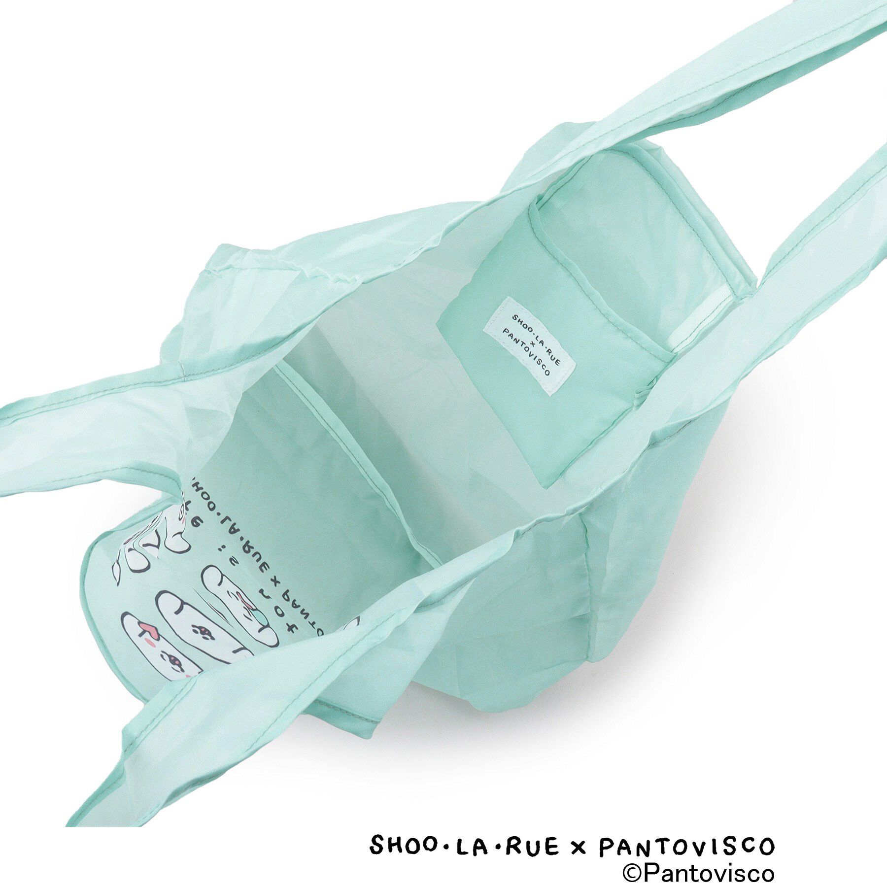 SHOO･LA･RUE「【パントビスコ／ぺろち】しまえるエコバッグ」|エコバッグ|