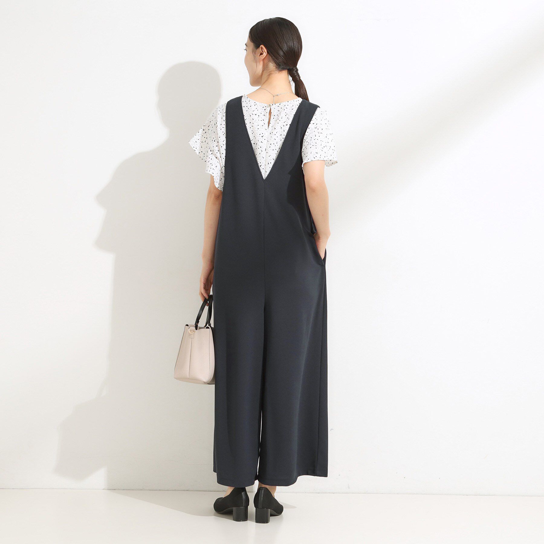 SHOO･LA･RUE「【前後2WAY/洗える】さらっと着られるサロペット」|オールインワン|