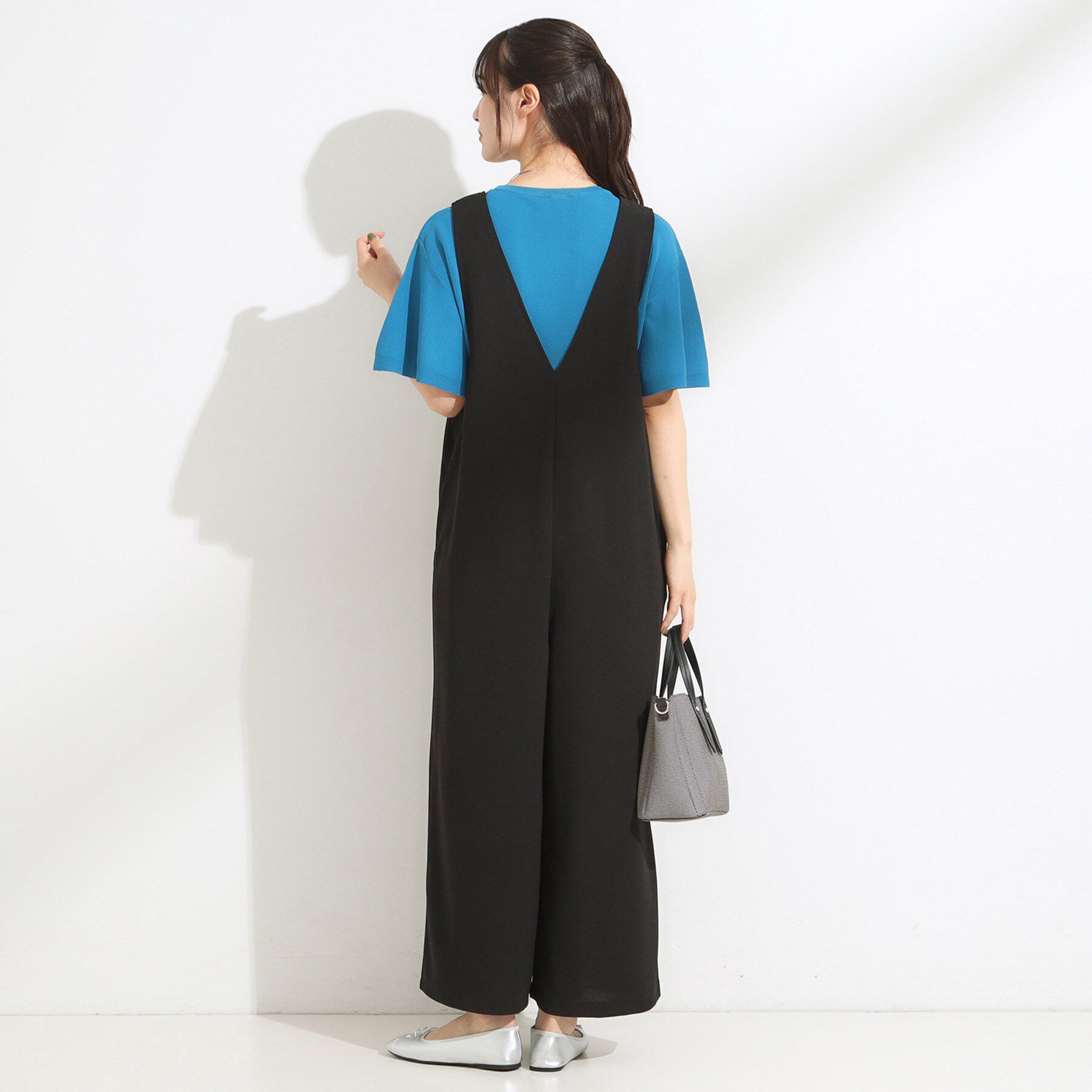 SHOO･LA･RUE「【前後2WAY/洗える】さらっと着られるサロペット」|オールインワン|