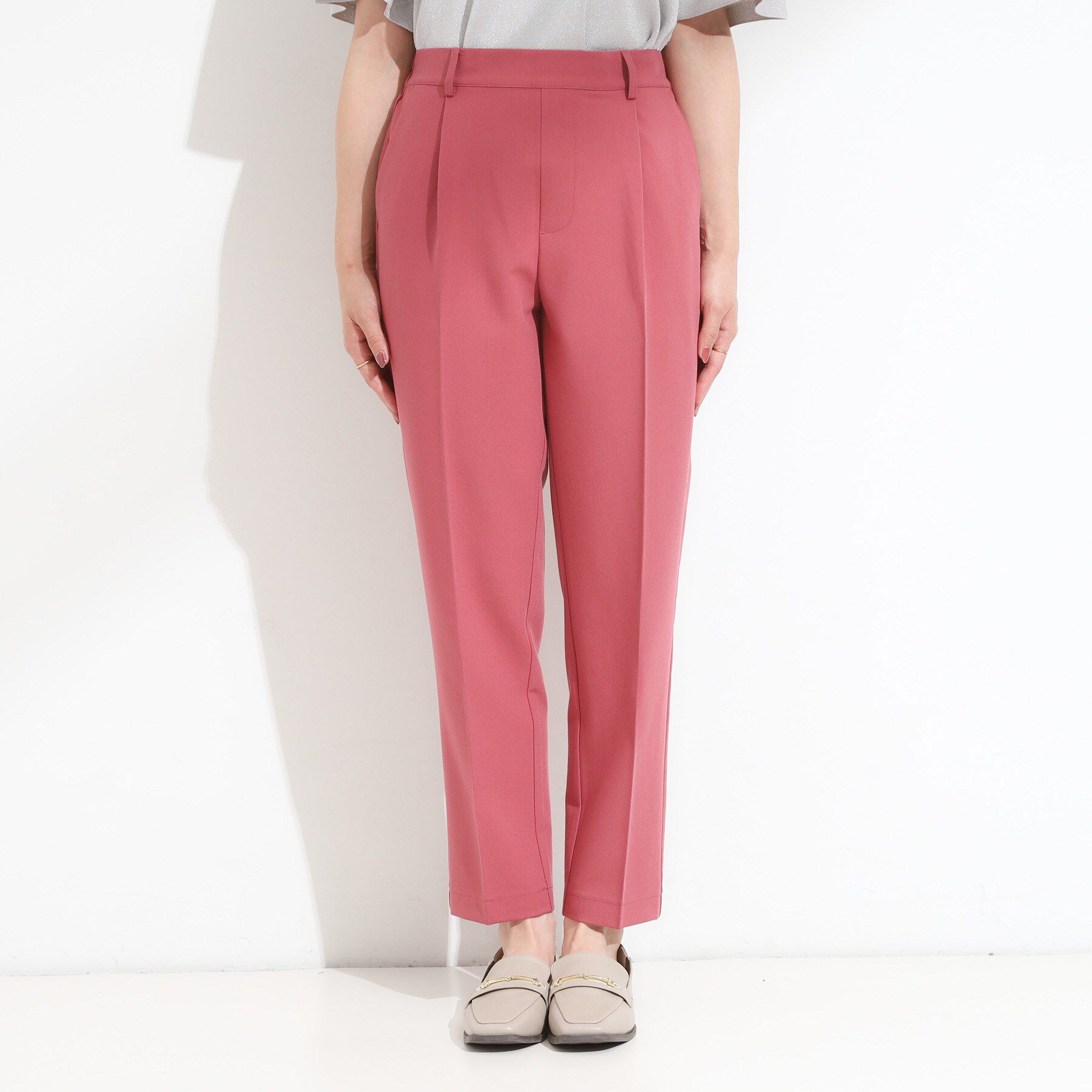 SHOO･LA･RUE「【洗える/SS-LL/美脚シルエット】すっきりきれい見え テーパードパンツ」|その他|