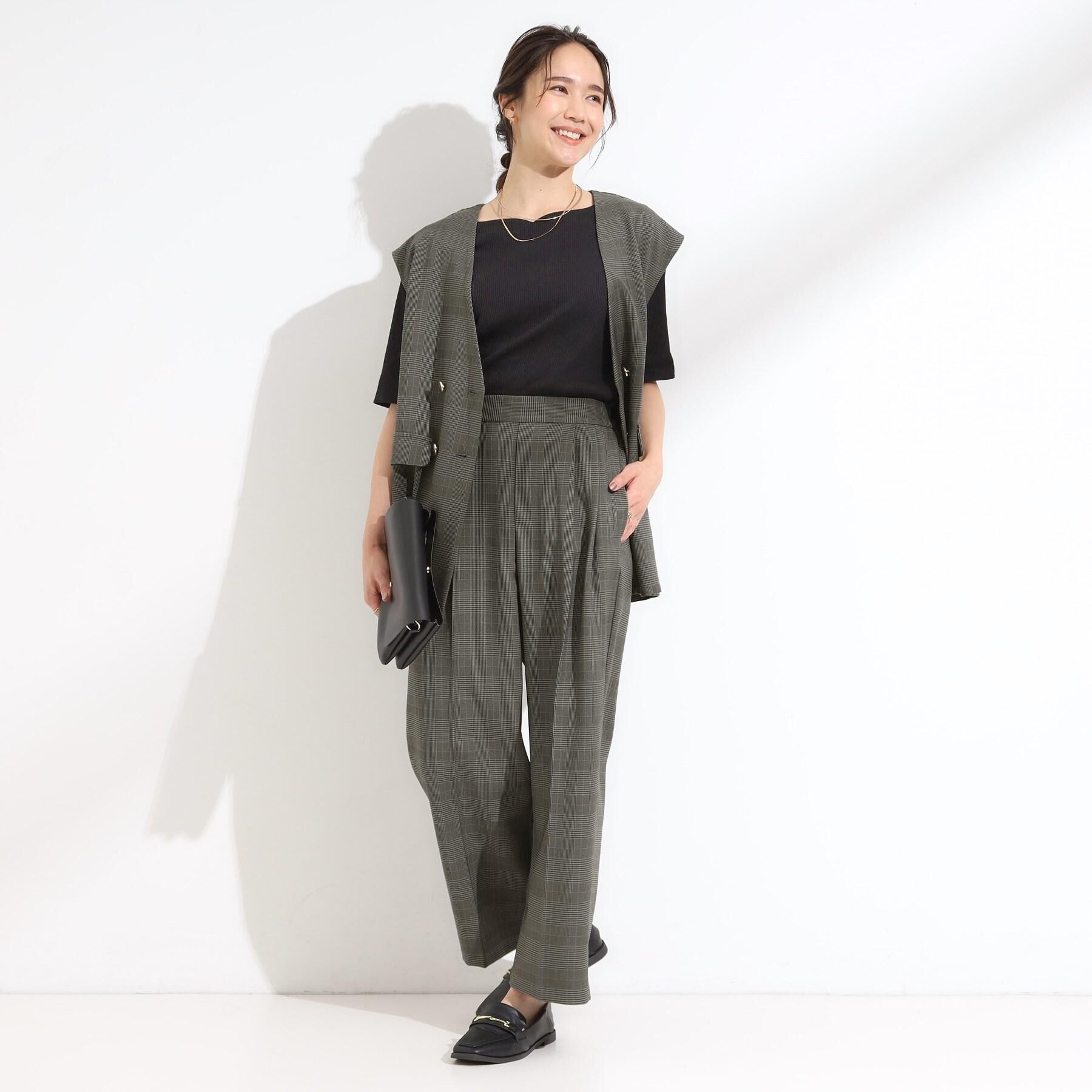 SHOO･LA･RUE「【S-LL/セットアップ可/洗濯後しわになりにくい】ダブルベスト」|ベスト・ジレ|