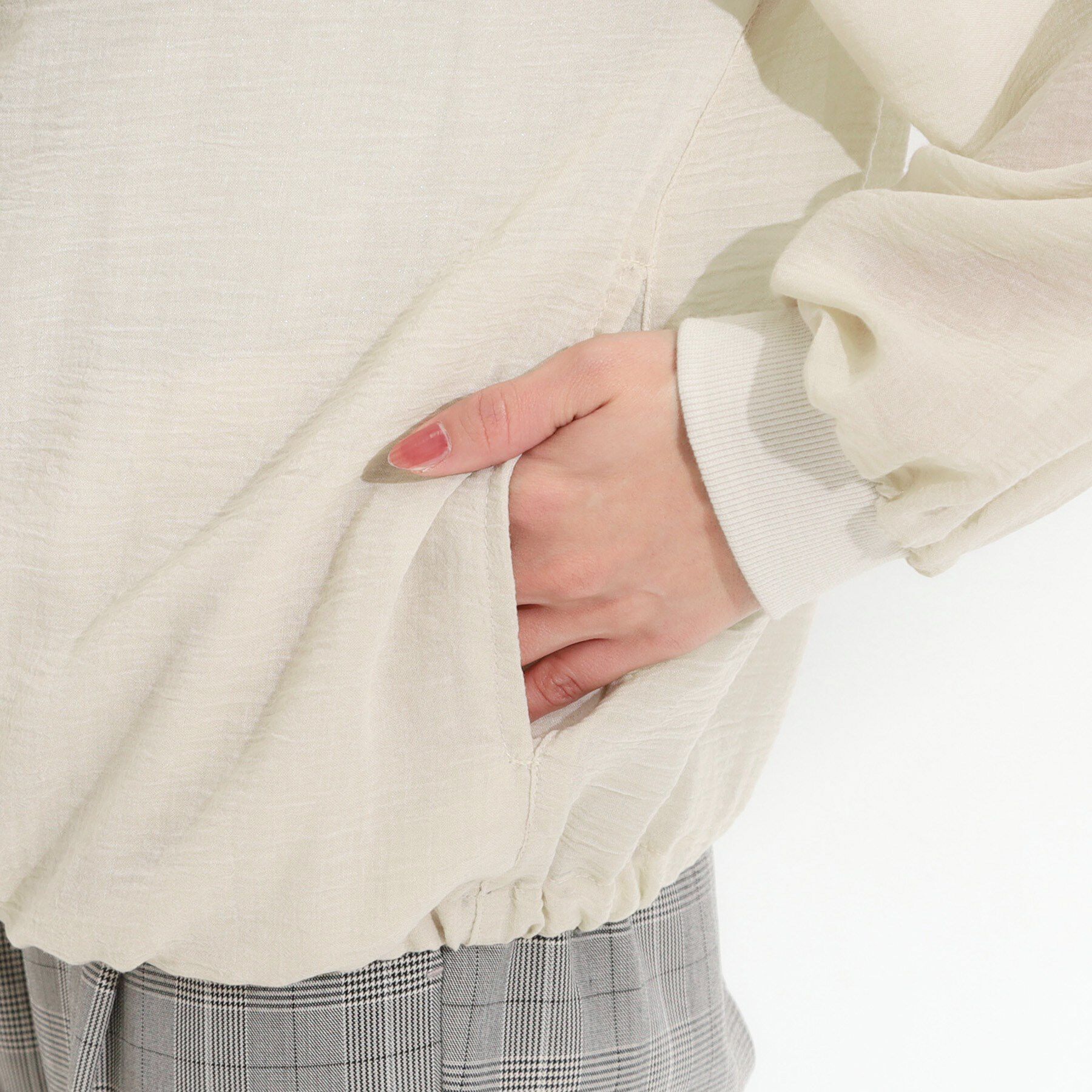 SHOO･LA･RUE「【S-LL】柔らかシアーでこなれるフーディブルゾン」|ブルゾン・スタジャン|