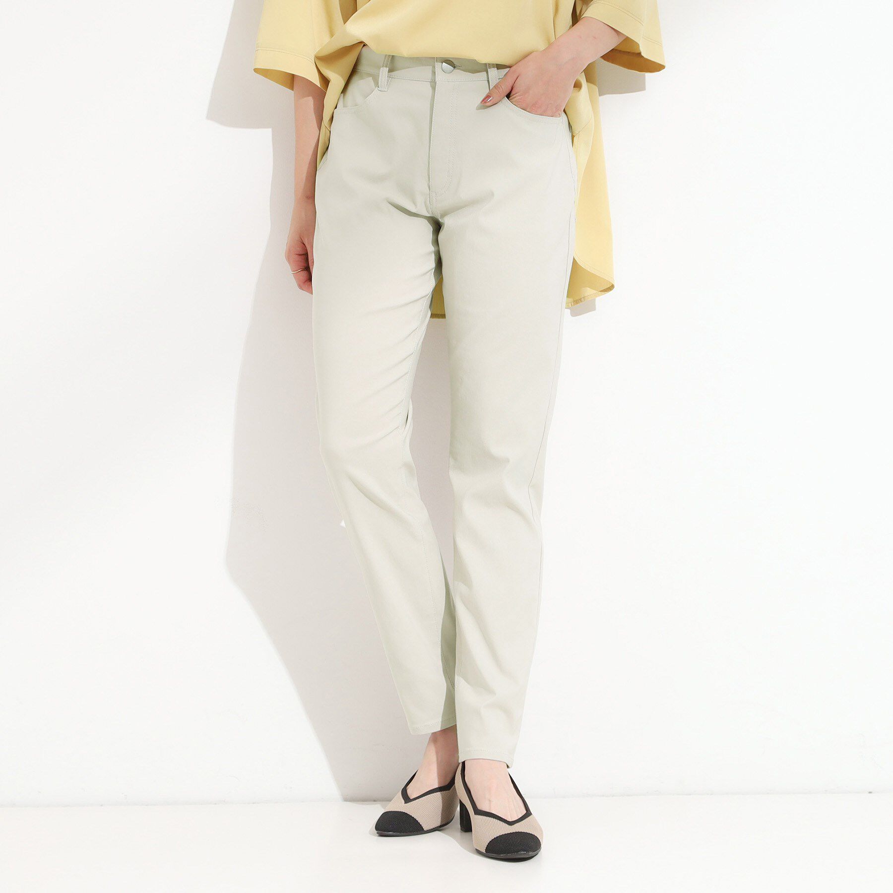 SHOO･LA･RUE「【S-LL】ぐんぐん伸びる ハイパースキニーパンツ」|その他|