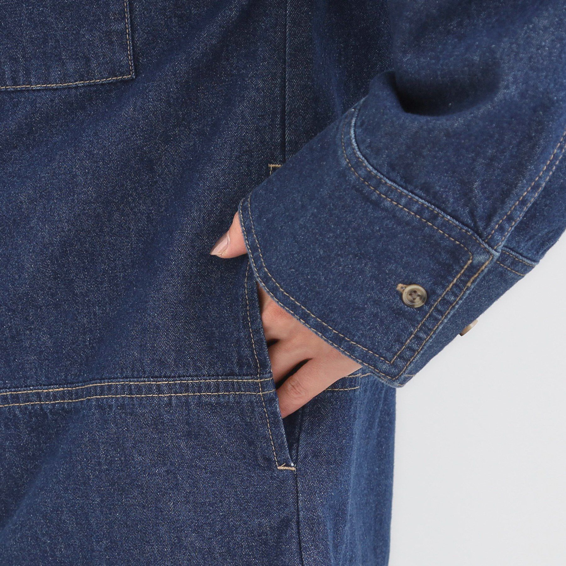 SHOO･LA･RUE「【S-LL】こなれ感ある着こなしに デニムフーディーブルゾン」|デニムジャケット|