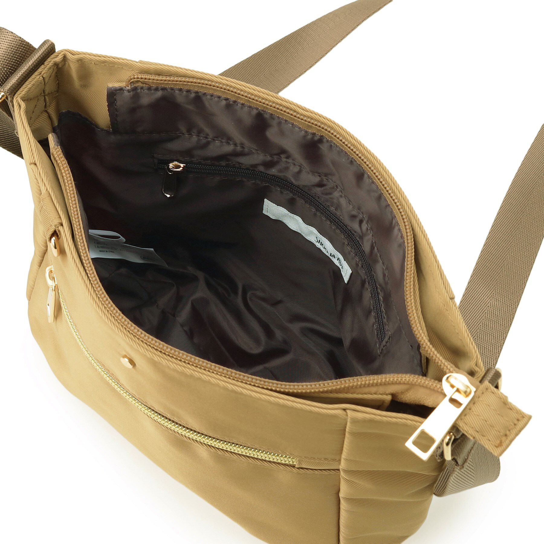 SHOO･LA･RUE「【撥水】フロントファスナーポケットショルダー」|ショルダー・メッセンジャー|