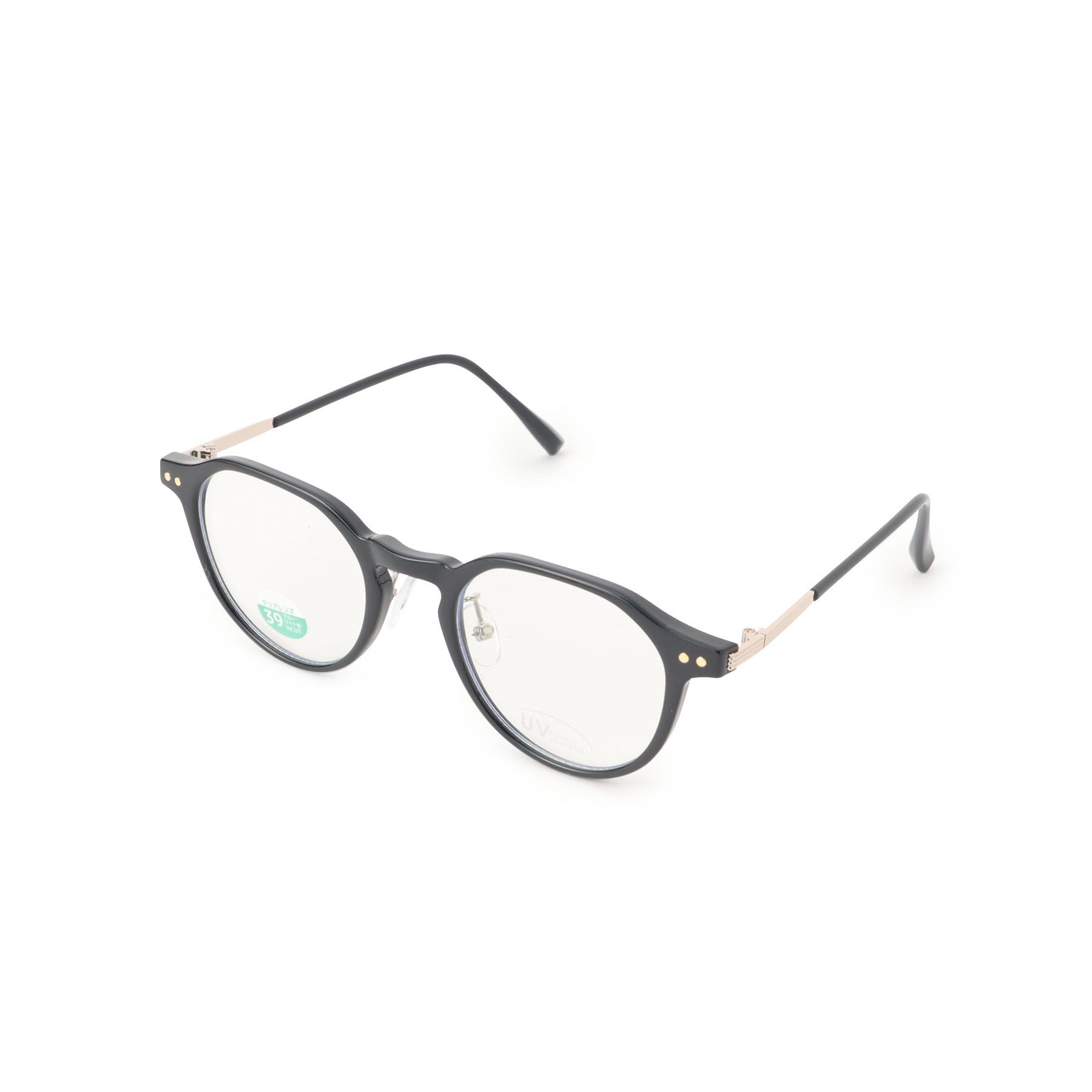 SHOO･LA･RUE「【ブルーライトカット】クラウンパウントメガネ」|メガネ|ブラック(019)