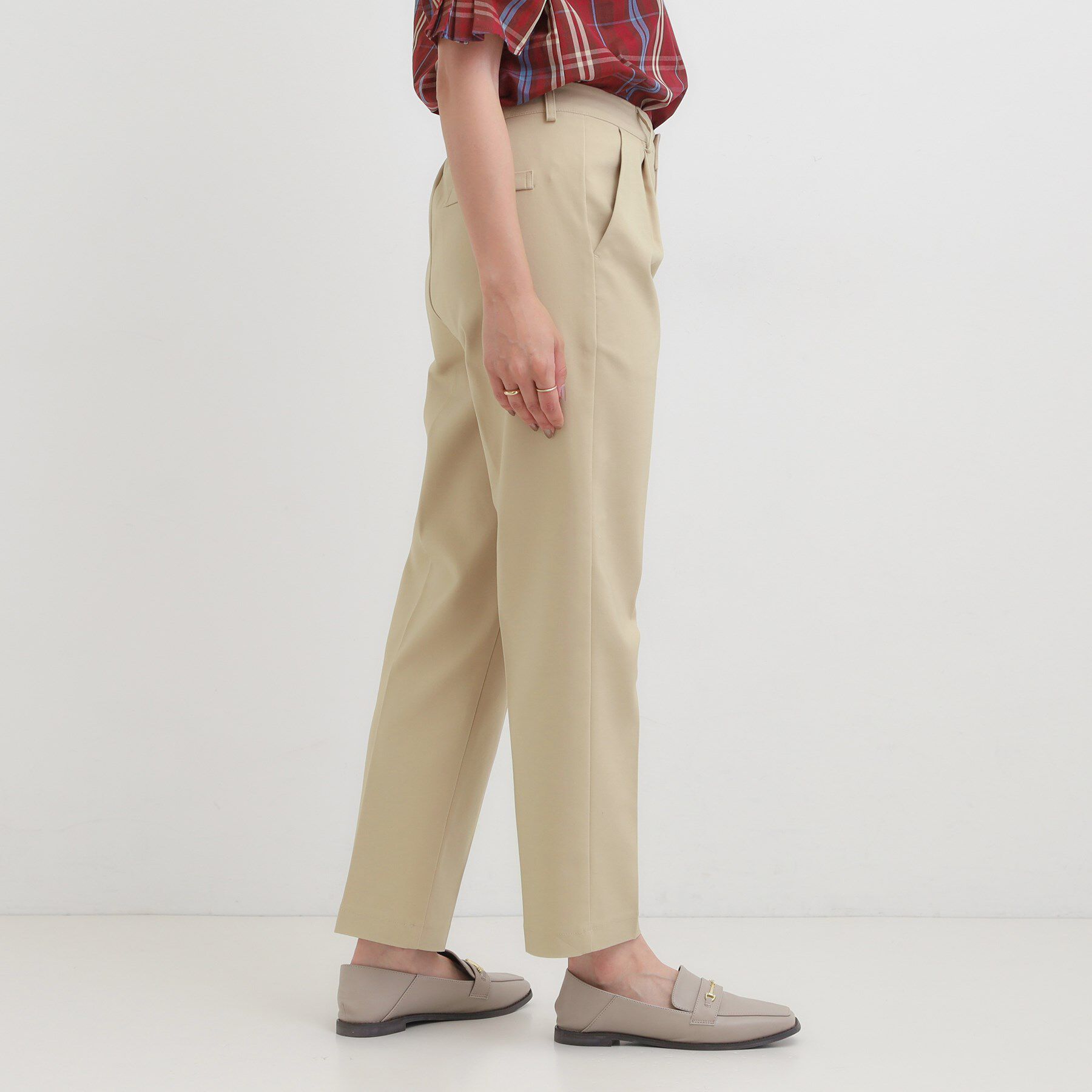 SHOO･LA･RUE「【洗濯機可/S-3L/美脚シルエット】ソフトスティックパンツ」|その他|