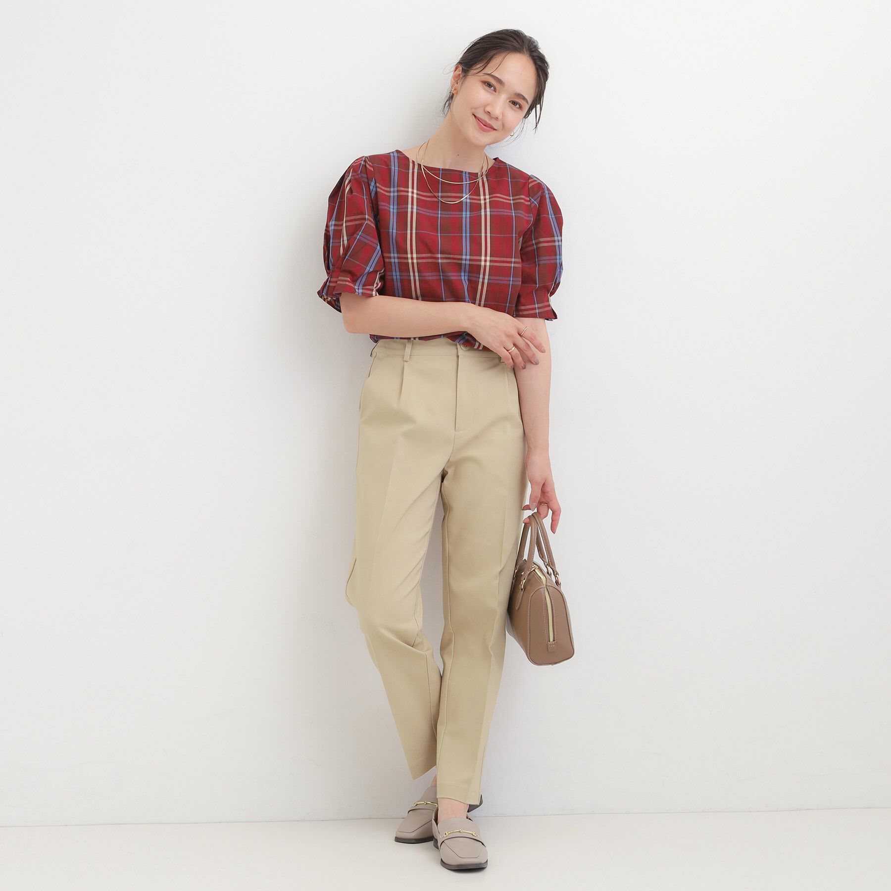 SHOO･LA･RUE「【洗濯機可/S-3L/美脚シルエット】ソフトスティックパンツ」|その他|