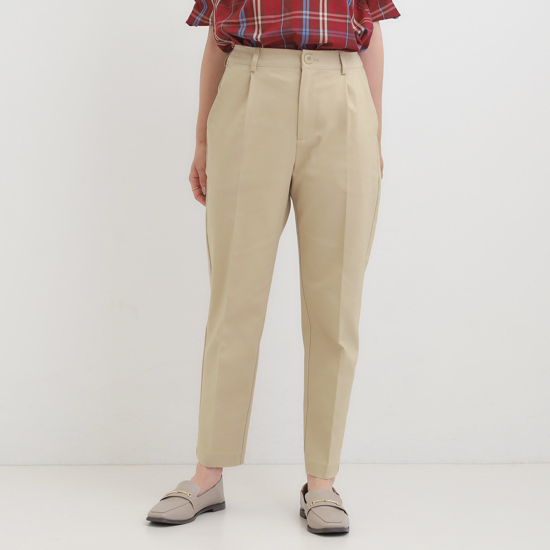 SHOO･LA･RUE「【洗濯機可/S-3L/美脚シルエット】ソフトスティックパンツ」|その他|