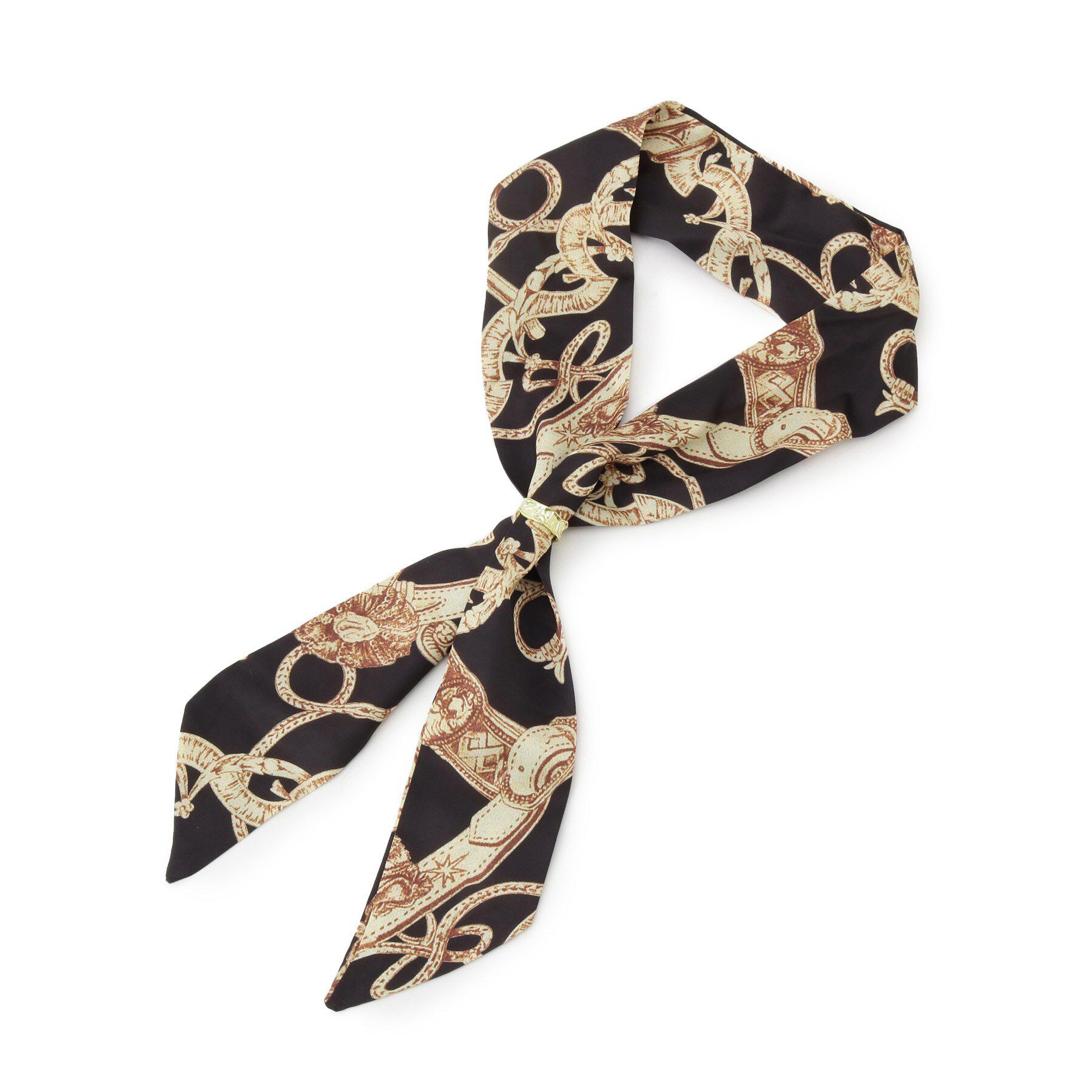 SHOO･LA･RUE「リング付帽スカーフ」|バンダナ・スカーフ|ブラック(319)