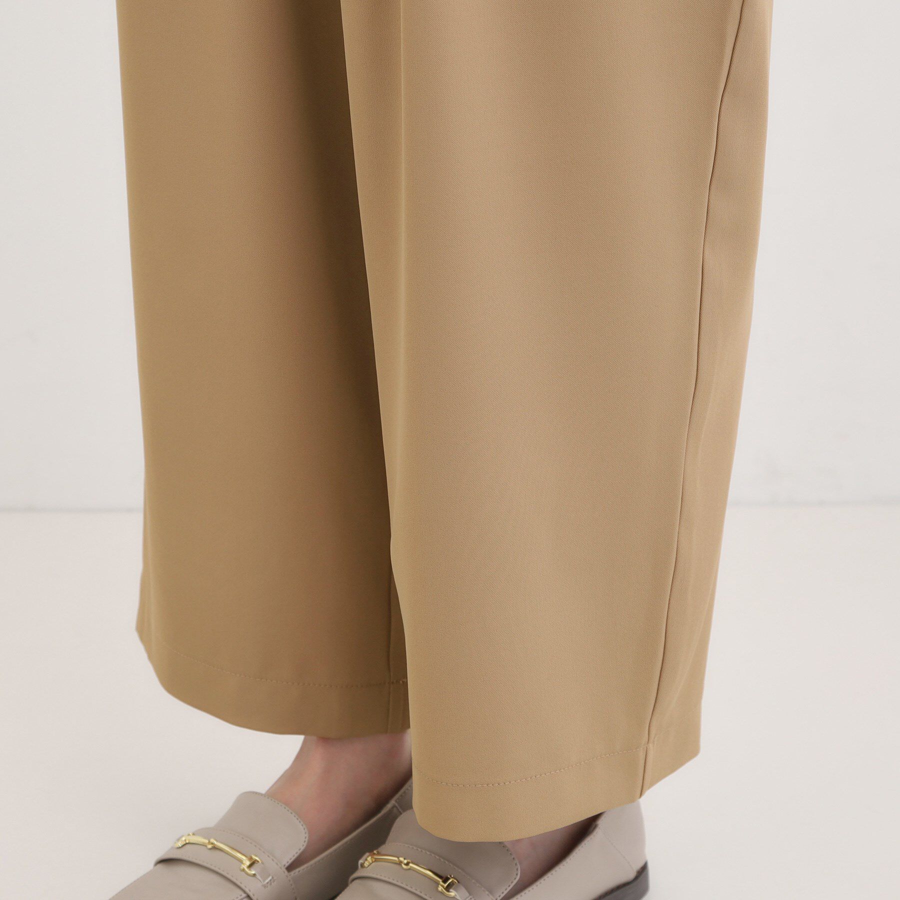 SHOO･LA･RUE「【S-LL】腰まわりや太ももを自然にカバー タックワイドパンツ」|その他|