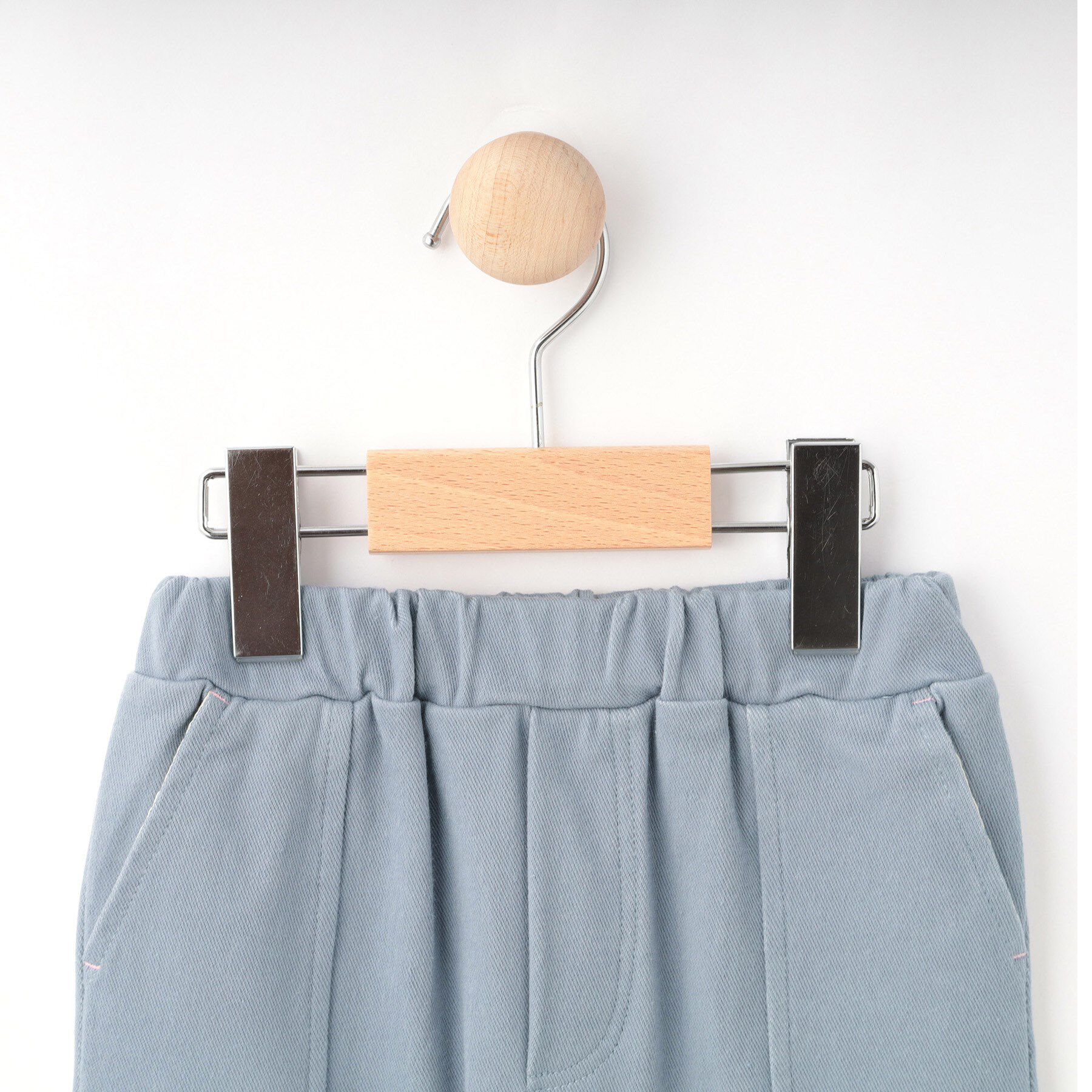 SHOO･LA･RUE「【100-150cm】デニム風ジャージフレアパンツ」|その他|