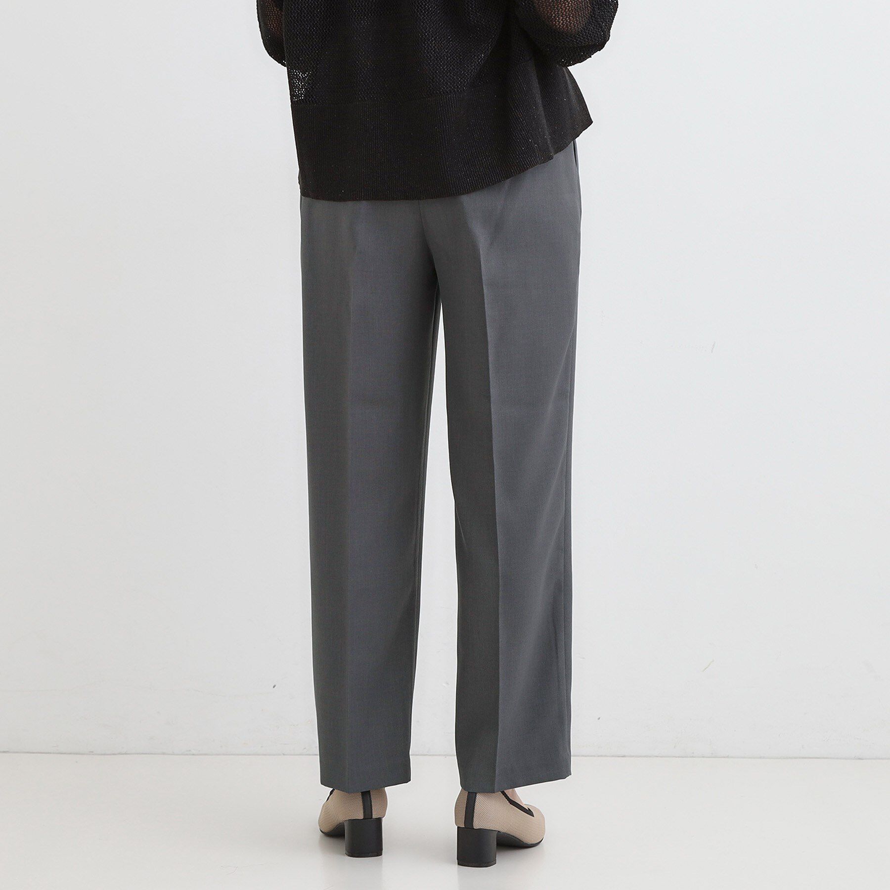 SHOO･LA･RUE「【S-LL】ウエストリボンがアクセント ゆったりテーパードパンツ」|その他|