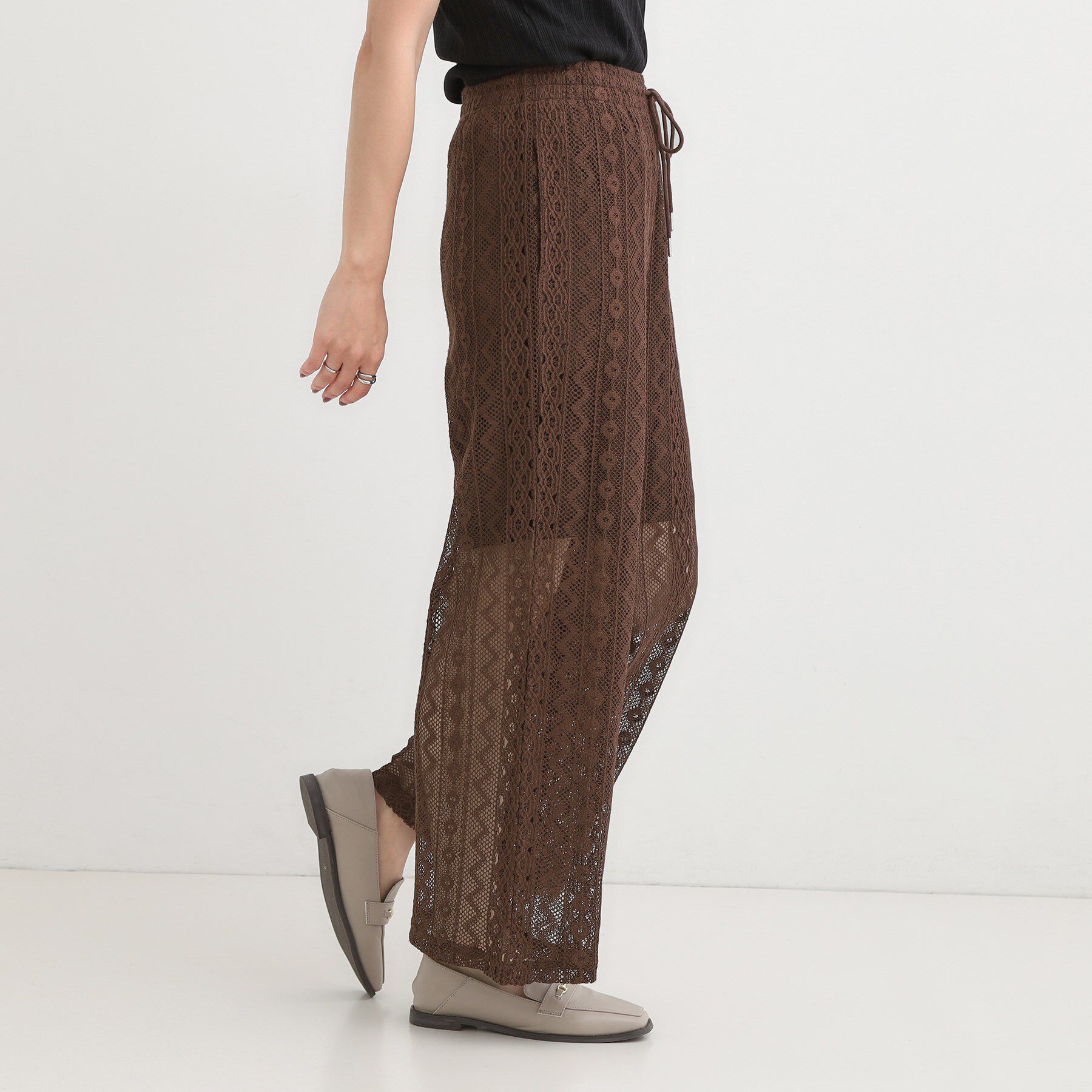 SHOO･LA･RUE「【セットアップ可】クラフトレースイージーパンツ」|その他|