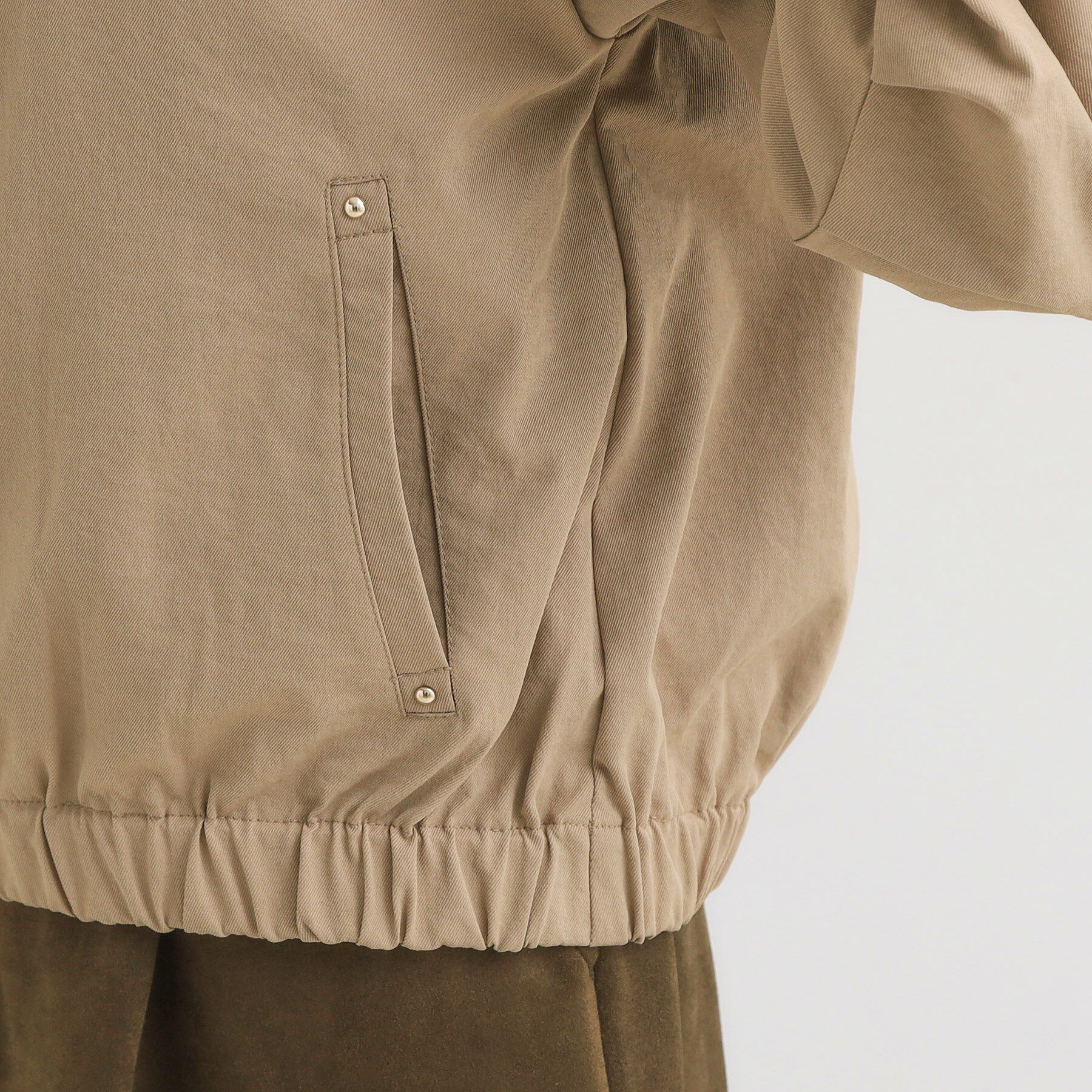 SHOO･LA･RUE「【S-LL】気楽にさらりと羽織れる　大人のフードブルゾン」|ブルゾン・スタジャン|