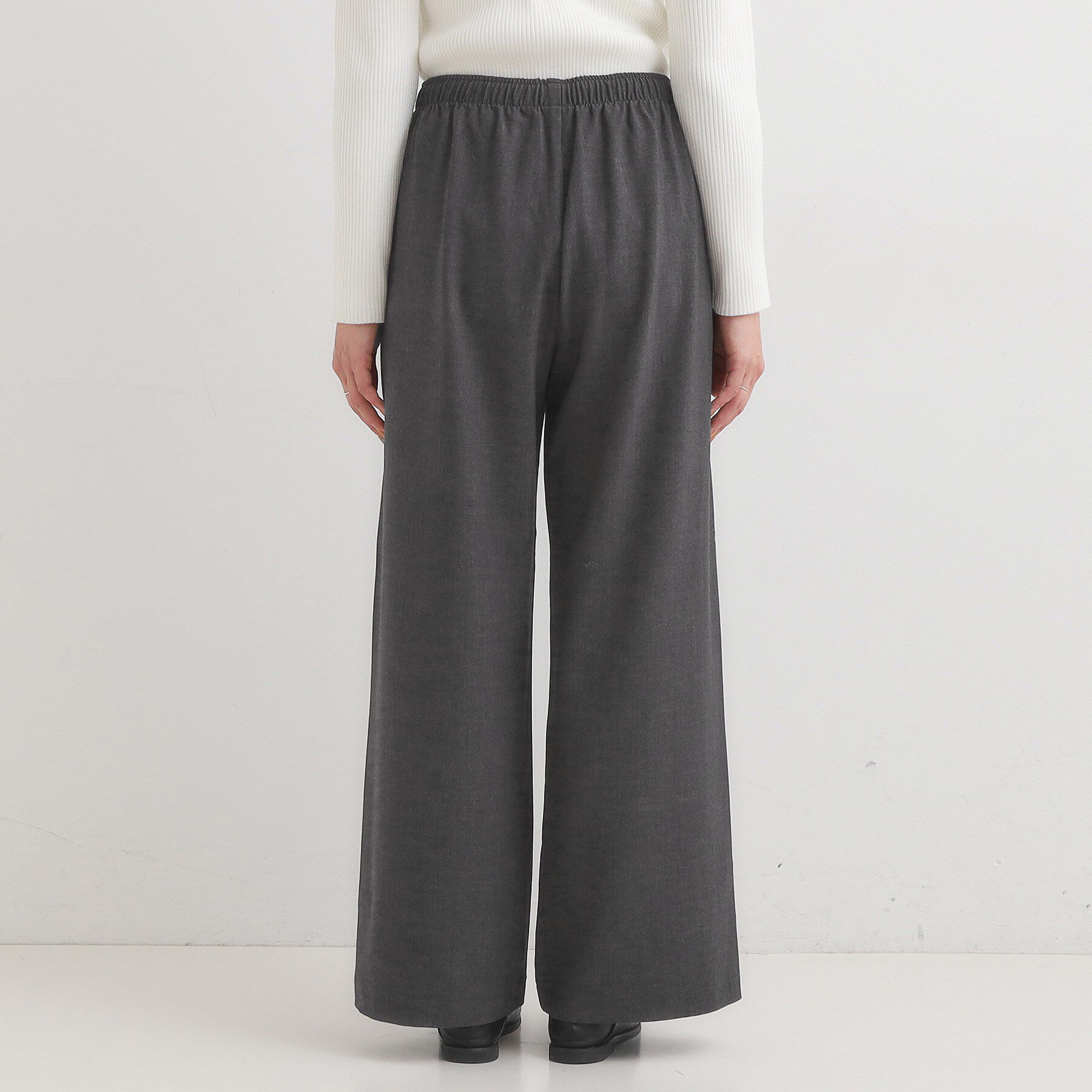 SHOO･LA･RUE「【S-LL/体型カバー】上品なとろみが魅力 イージーワイドパンツ」|その他|