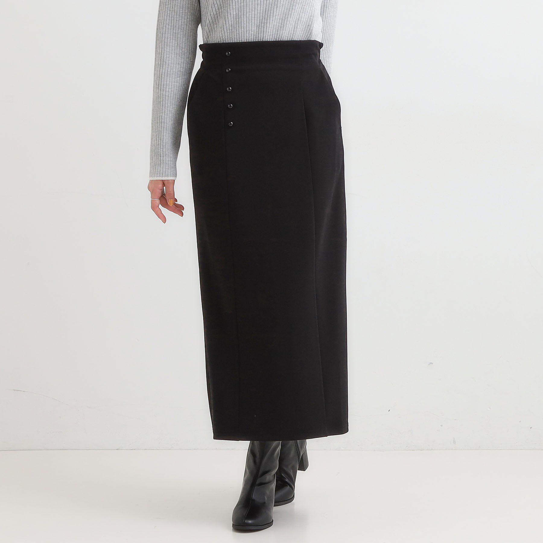 SHOO･LA･RUE「【洗濯後しわになりにくい】ポケット付き ナロースカート」|スカート|