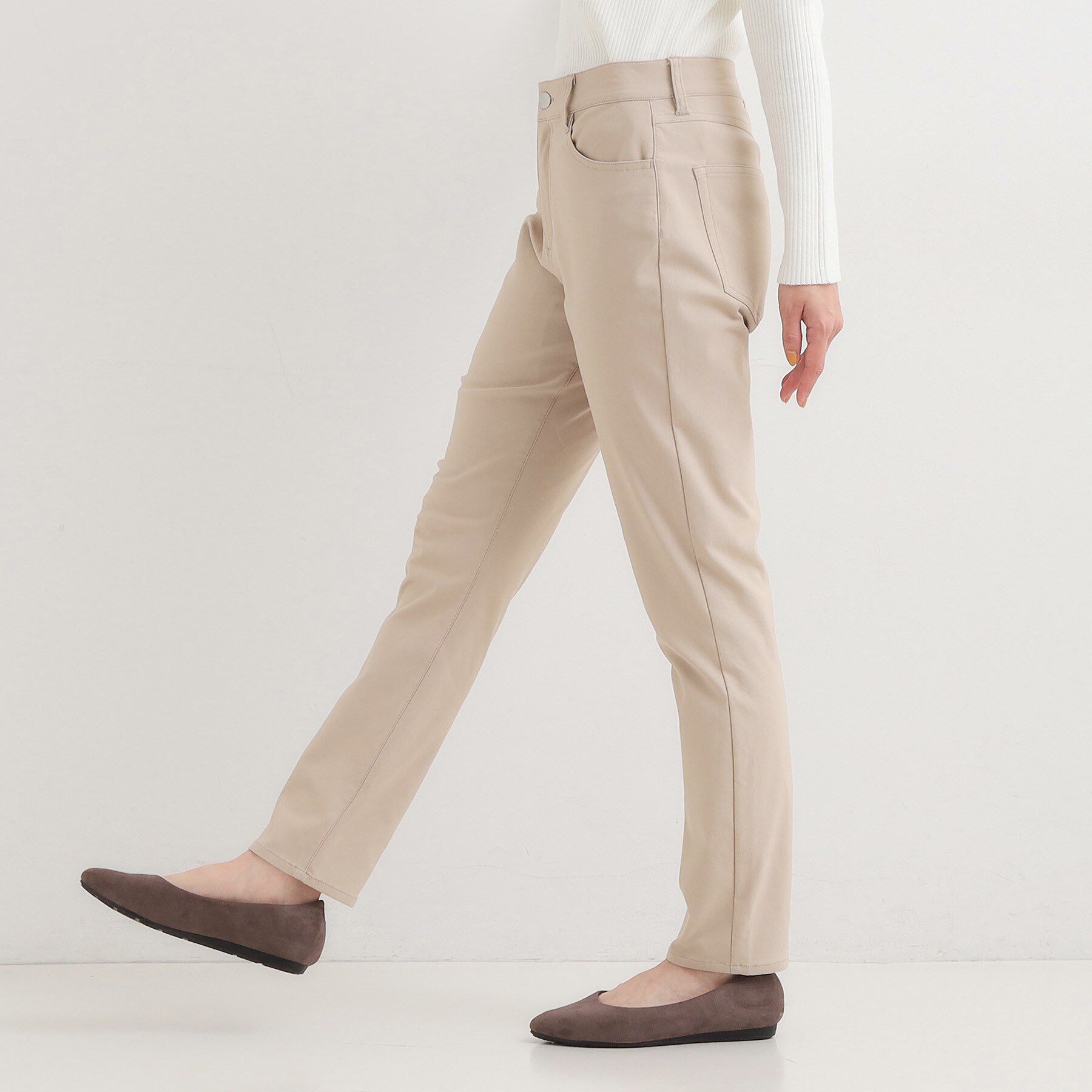 SHOO･LA･RUE「【洗濯機可/S-LL】フィット感が心地よい ハイパースキニー裏起毛」|その他|