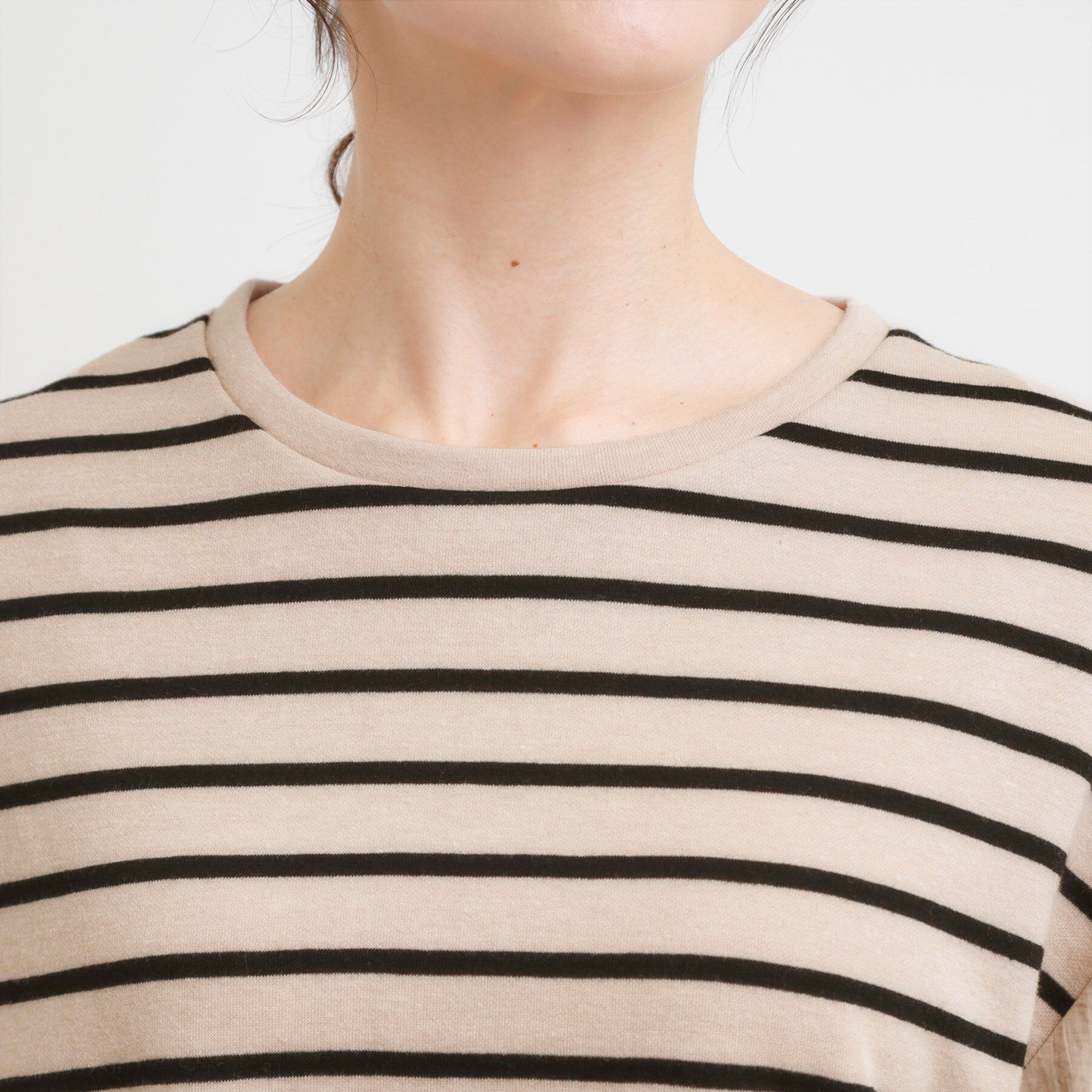 SHOO･LA･RUE「【洗える/S-LL】背中タック入り パフ袖プルオーバー」|Tシャツ・カットソー|