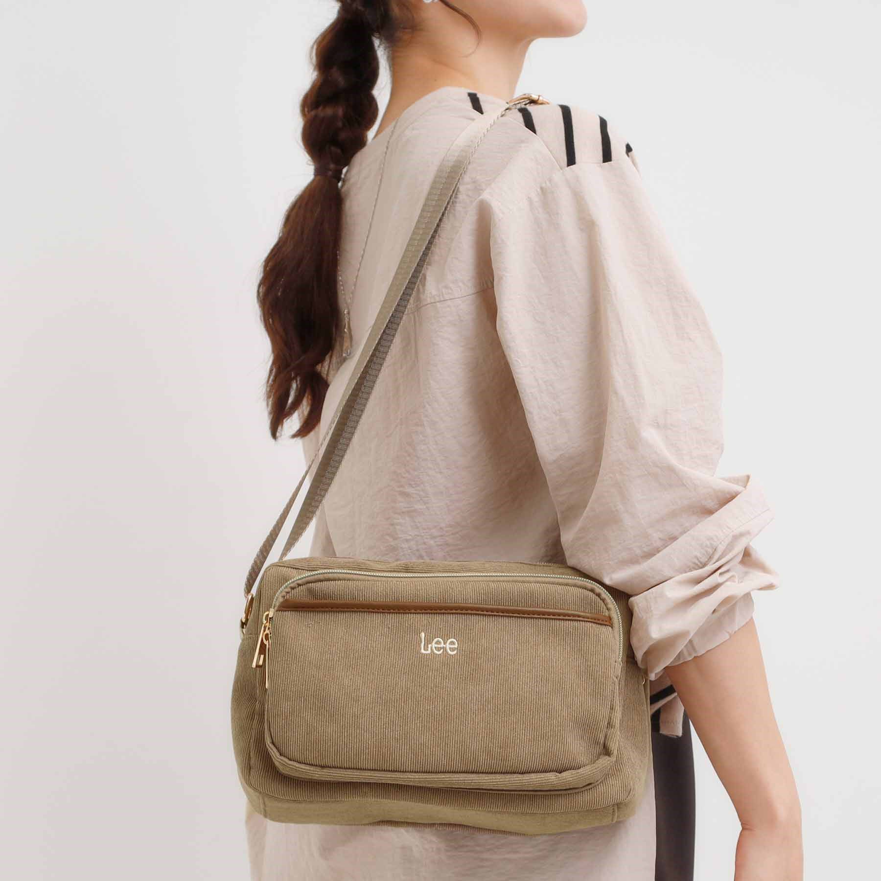 SHOO･LA･RUE「【Lee別注】コーデュロイショルダーバッグ」|ショルダー・メッセンジャー|トープ(054)