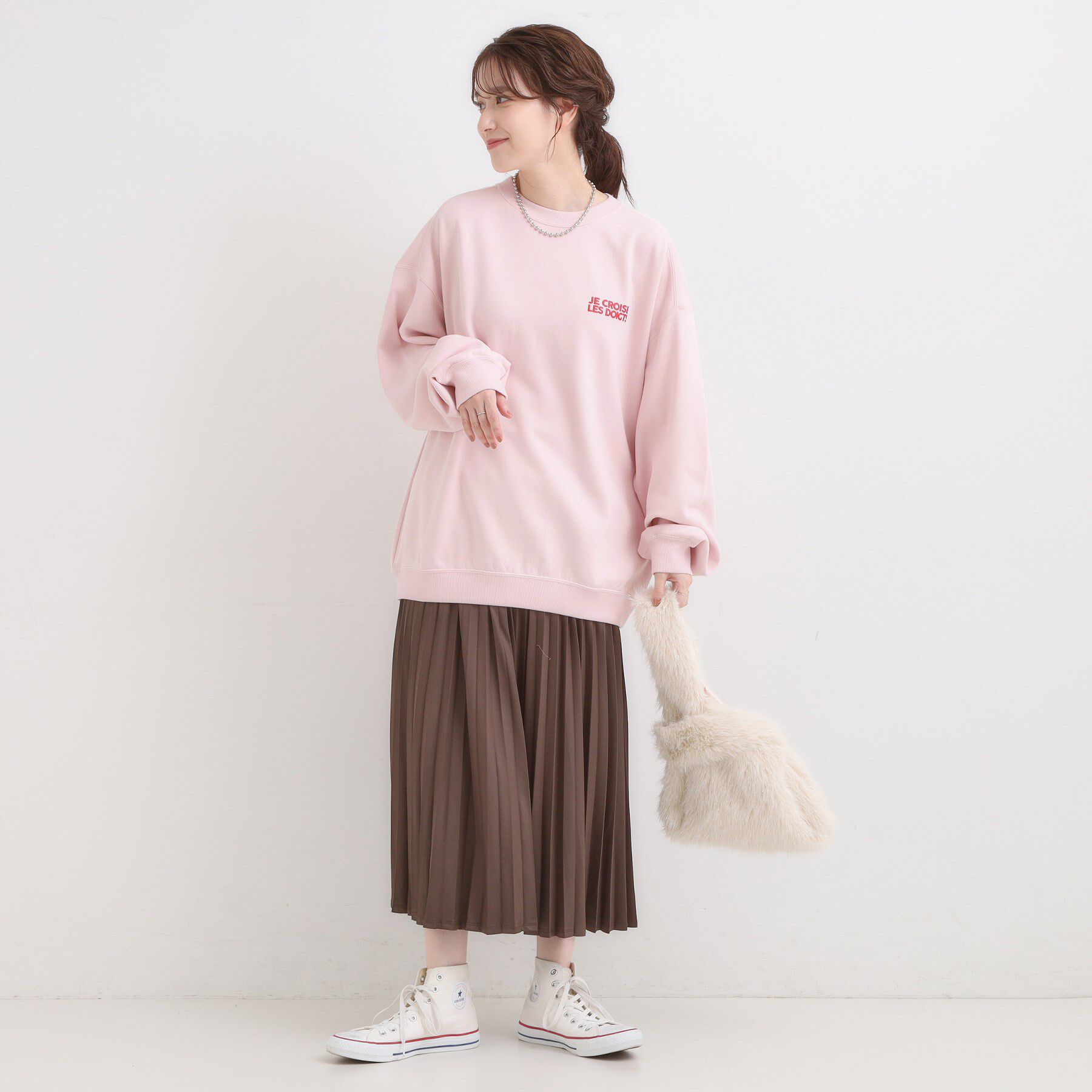 SHOO･LA･RUE「【選べる4柄】グラフィックアソート オーバーサイズ 裏毛スウェット」|パーカー|