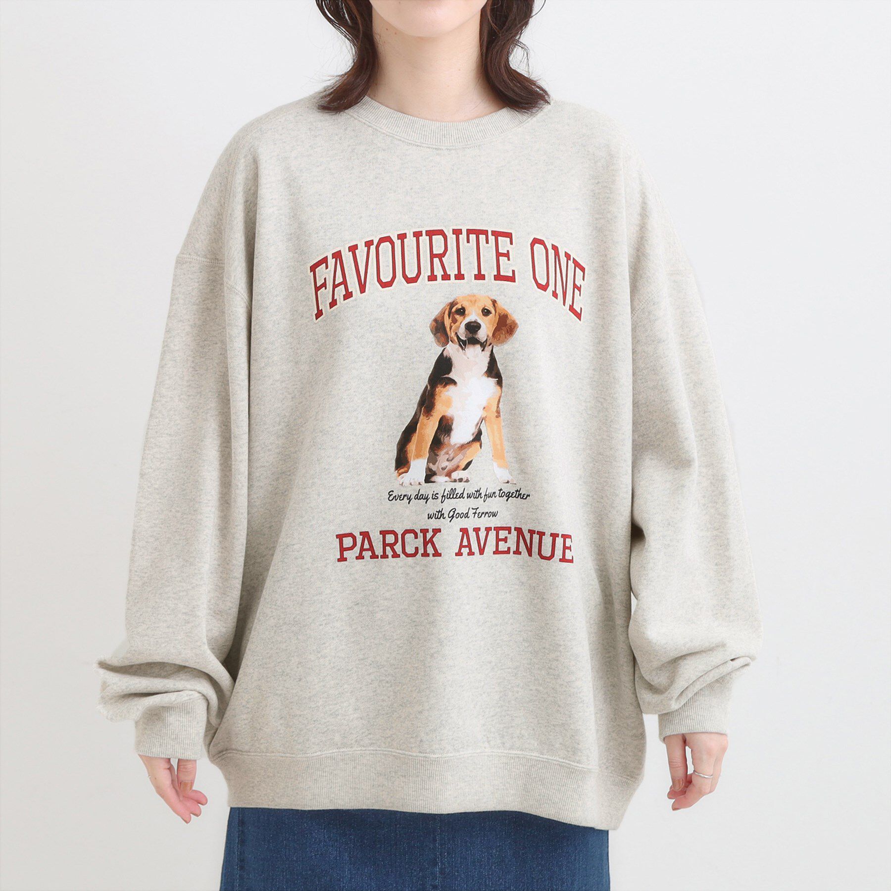 SHOO･LA･RUE「【選べる4柄】グラフィックアソート オーバーサイズ 裏毛スウェット」|パーカー|