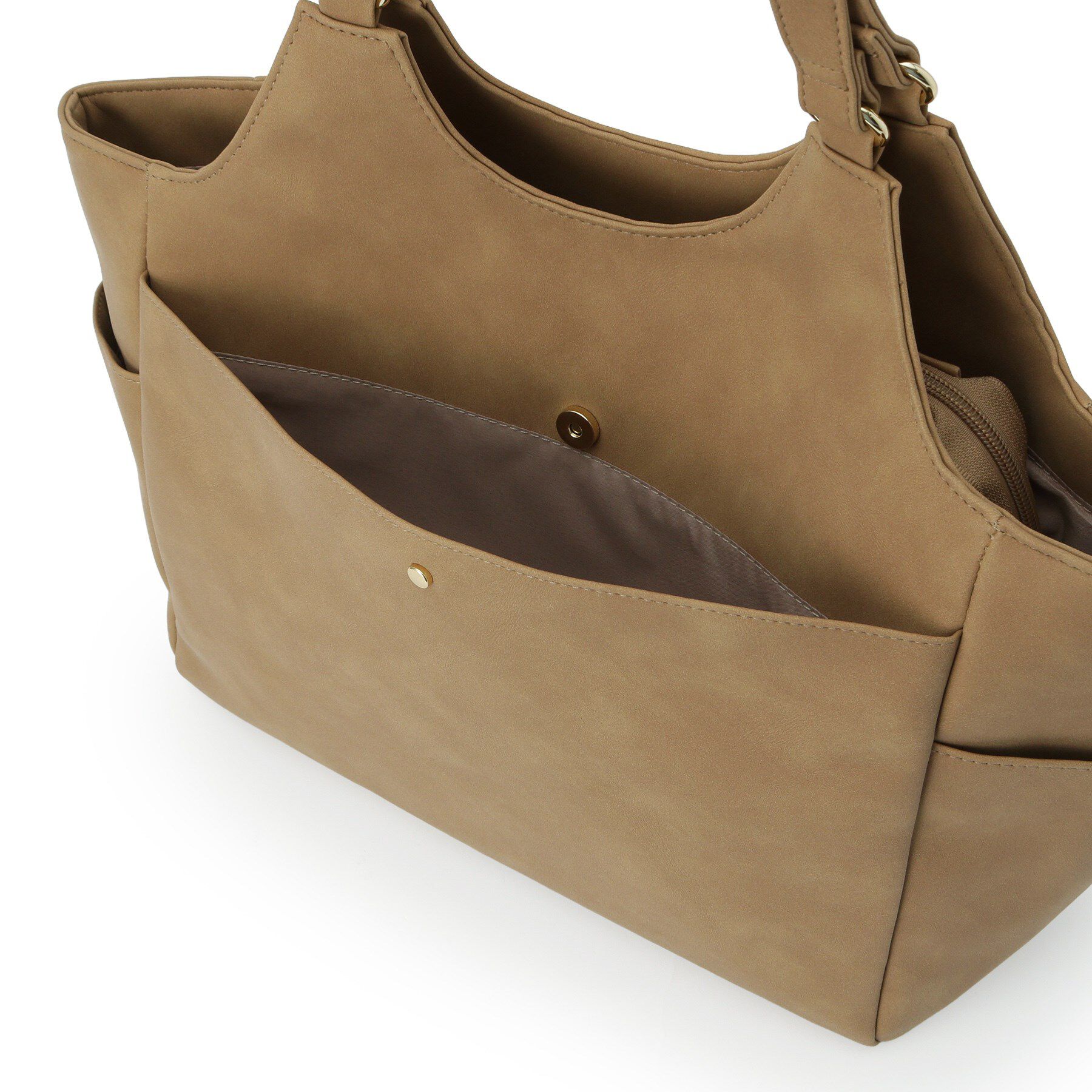 SHOO･LA･RUE「スエード調8ポケットトートバッグ」|トートバッグ|