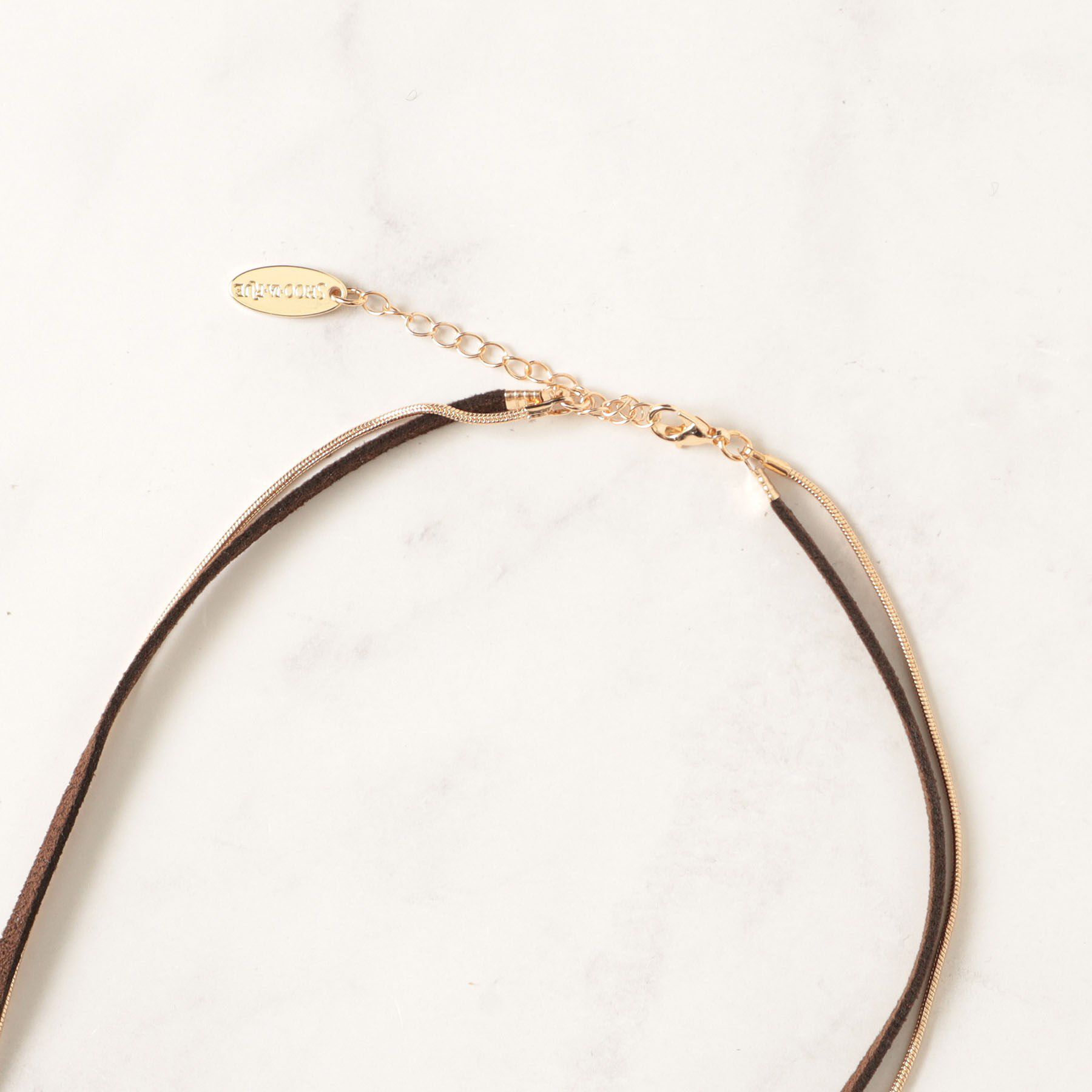 SHOO･LA･RUE「スエード紐＆スネークモチーフネックレス」|ネックレス|