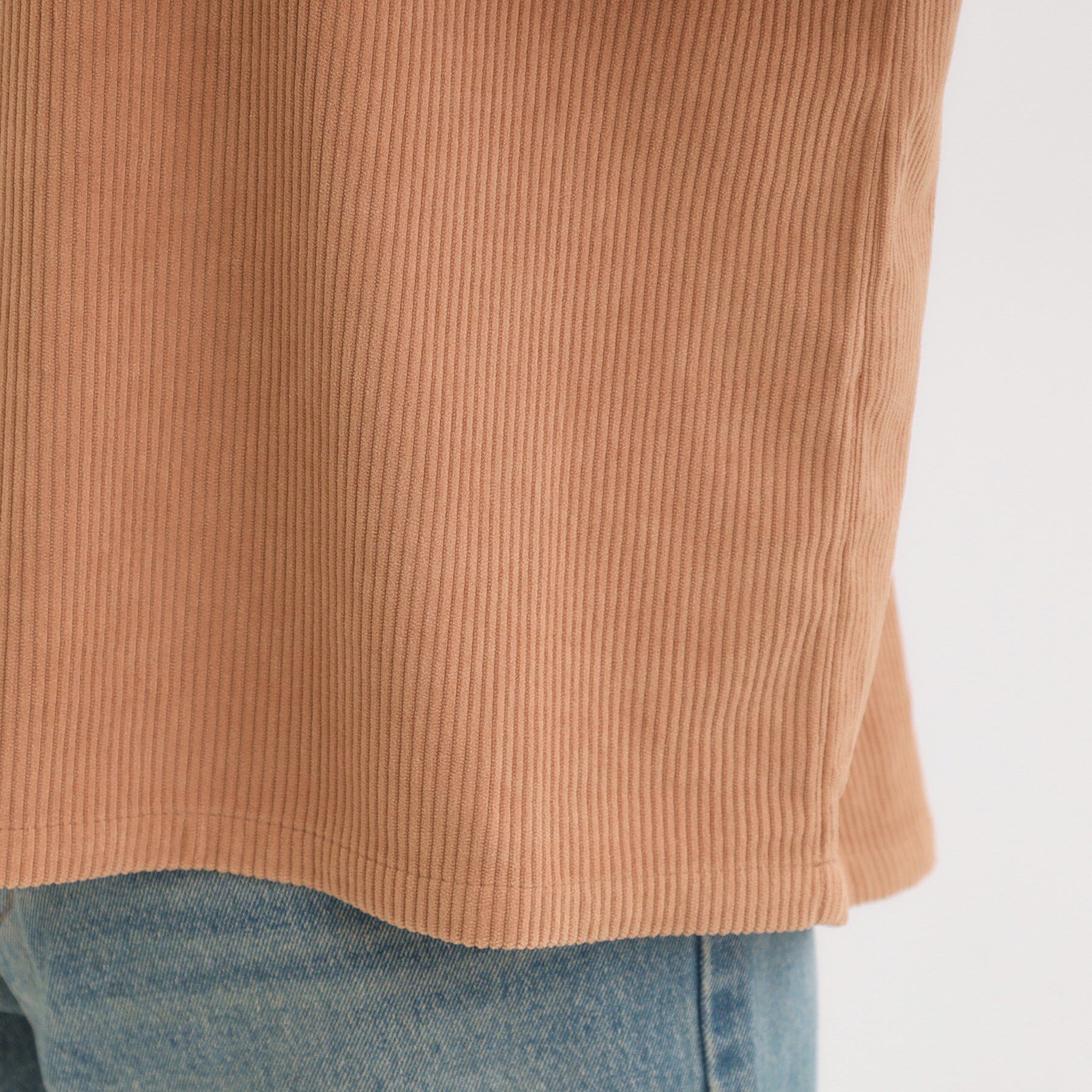 SHOO･LA･RUE「ニットリブコーデュロイトップス」|Tシャツ・カットソー|