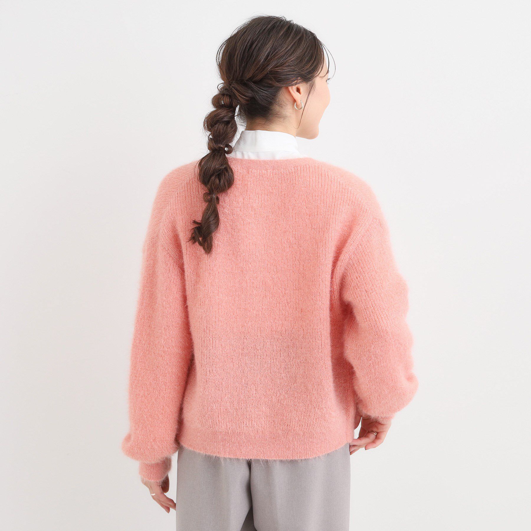 SHOO･LA･RUE「【S-LL】ふわふわシャギー 大人レディなカーディガン」|カーディガン|