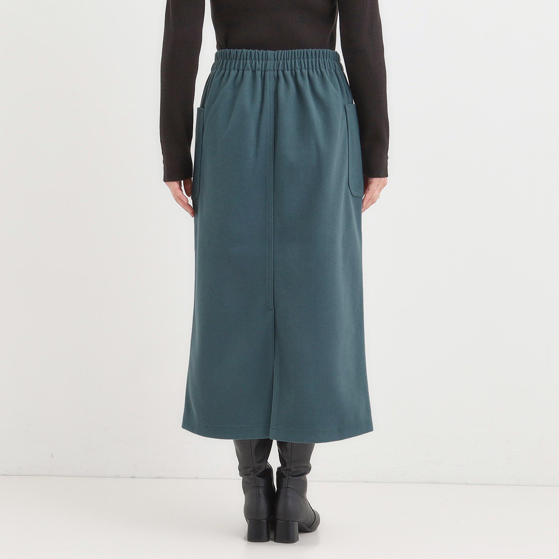 SHOO･LA･RUE「【S-LL】あったかすっきり 圧縮ニットナロースカート」|スカート|