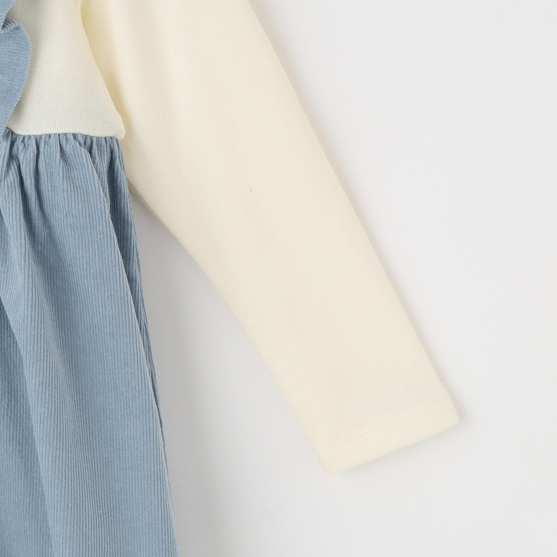 SHOO･LA･RUE「【100-120cm】コーデュロイドッキングワンピース」|ワンピース|