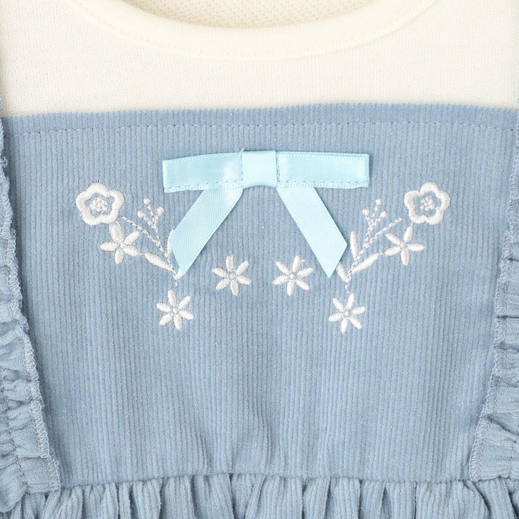 SHOO･LA･RUE「【100-120cm】コーデュロイドッキングワンピース」|ワンピース|