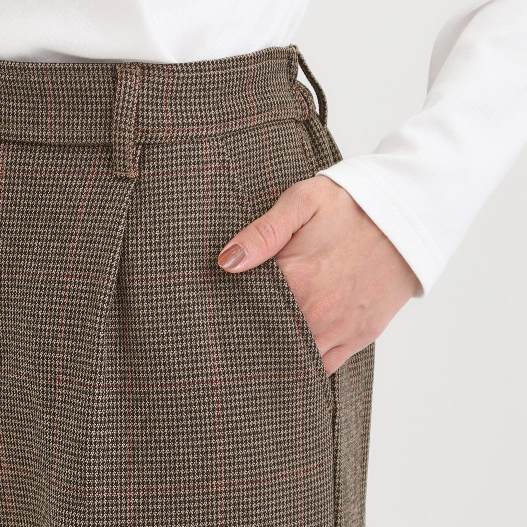 SHOO･LA･RUE「【着丈選べる】ウールフィールあったか裏起毛ワイドパンツ」|その他|