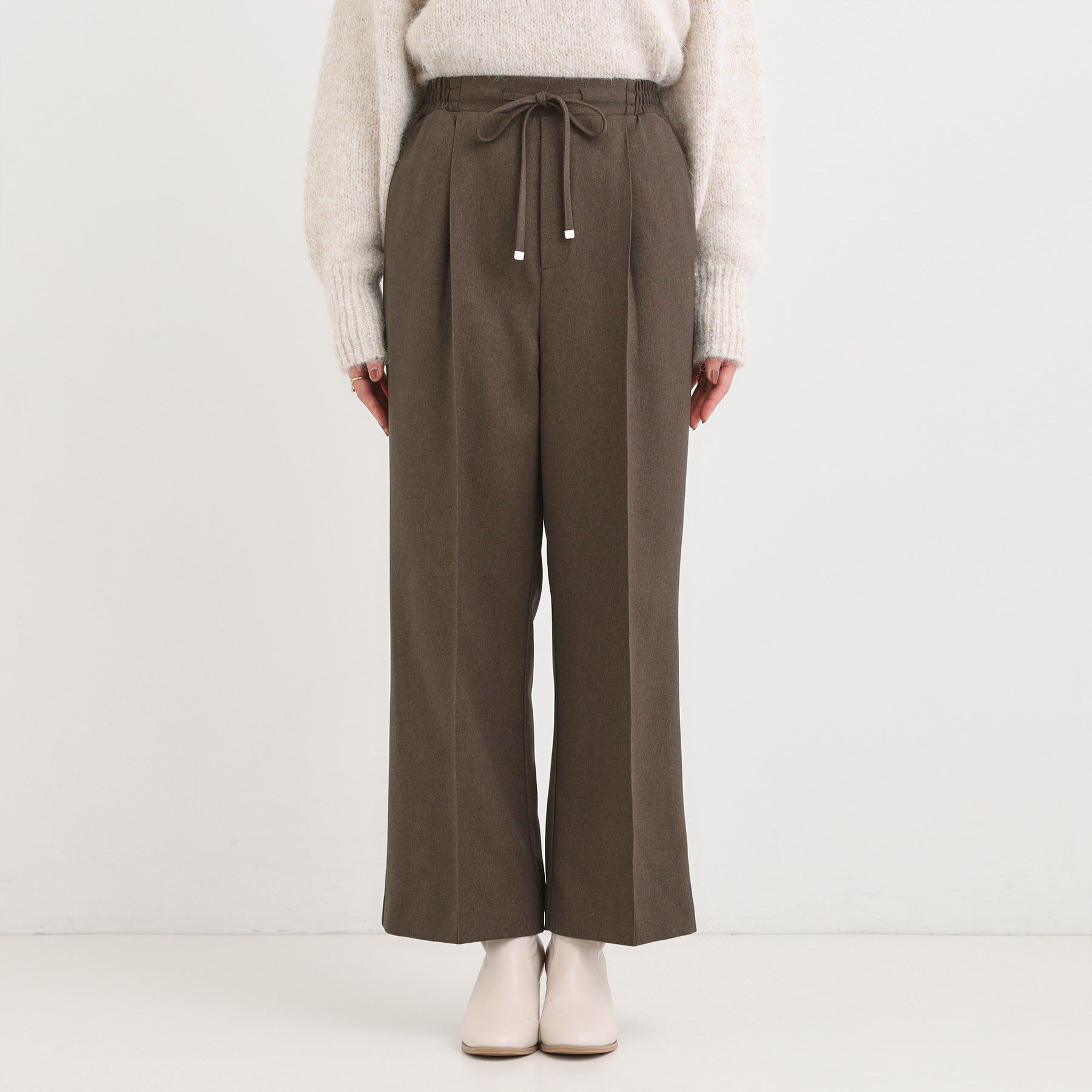 SHOO･LA･RUE「【洗濯機可/S-LL】上品シルエットで美しい イージーワイドパンツ」|その他|