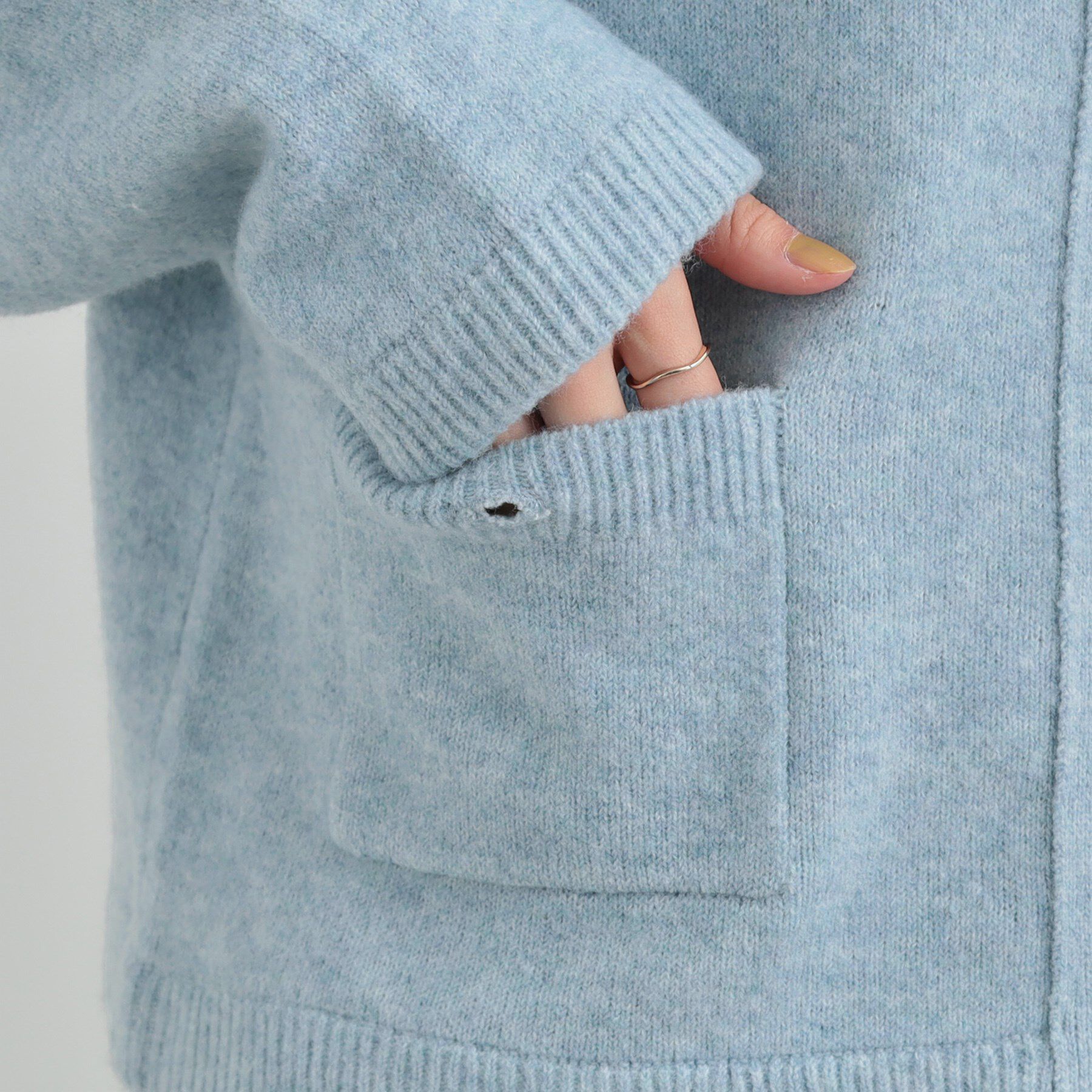 SHOO･LA･RUE「【洗濯機可/S-LL】きちんと感が魅力 ジャケットライクカーディガン」|カーディガン|