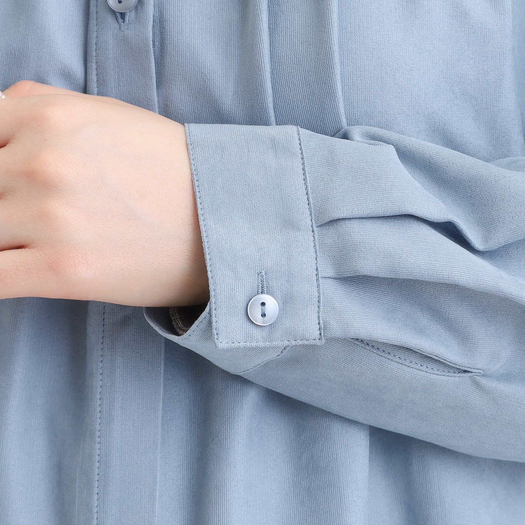 SHOO･LA･RUE「【洗濯機可/S-LL】滑らかなタッチが心地よい マイクロコールチュニック」|チュニック|