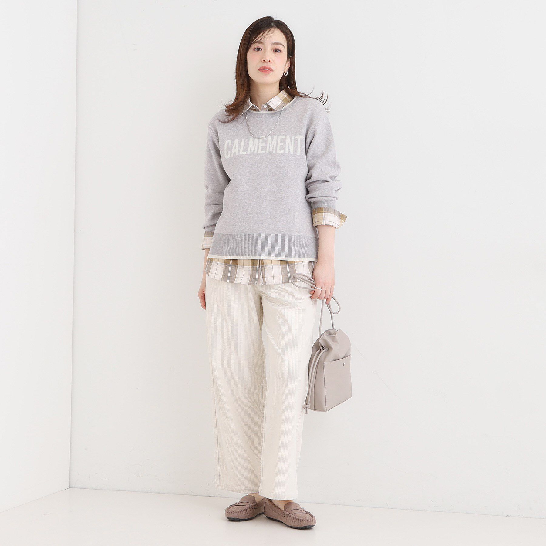 SHOO･LA･RUE「【S-LL/洗濯機可/裏起毛】あったかコーデュロイ ワイドパンツ」|その他|