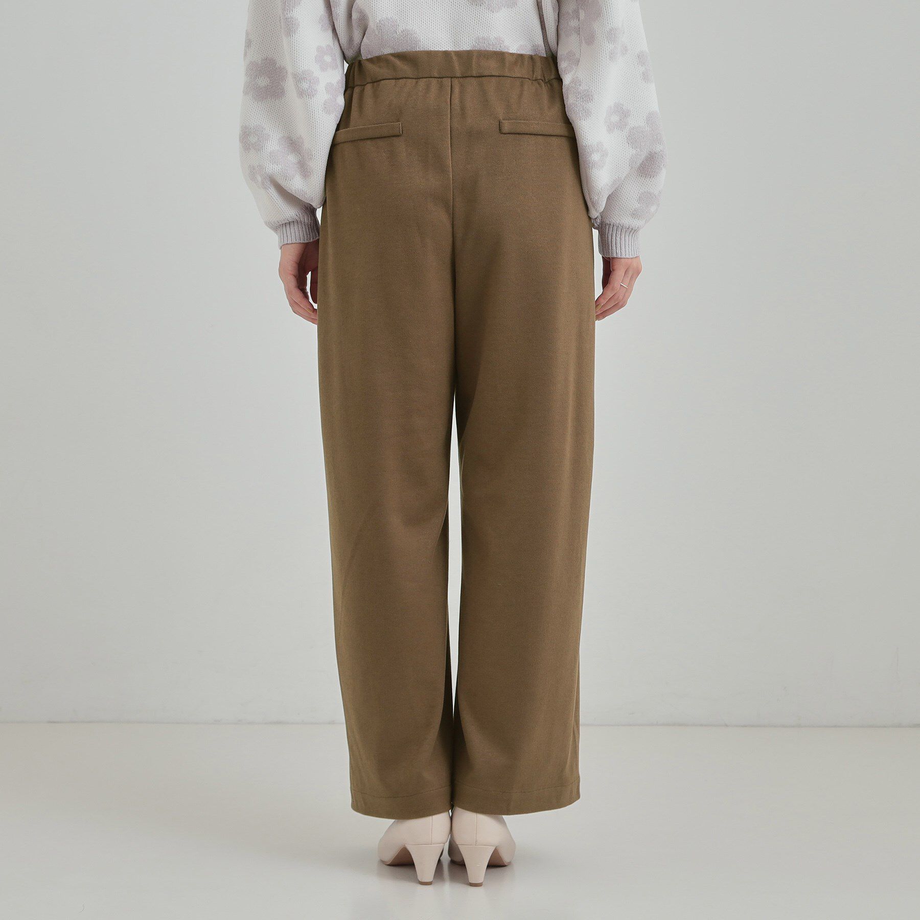 SHOO･LA･RUE「【あったか/S-LL】ゆるっとリラクシーに イージーワイドパンツ」|その他|