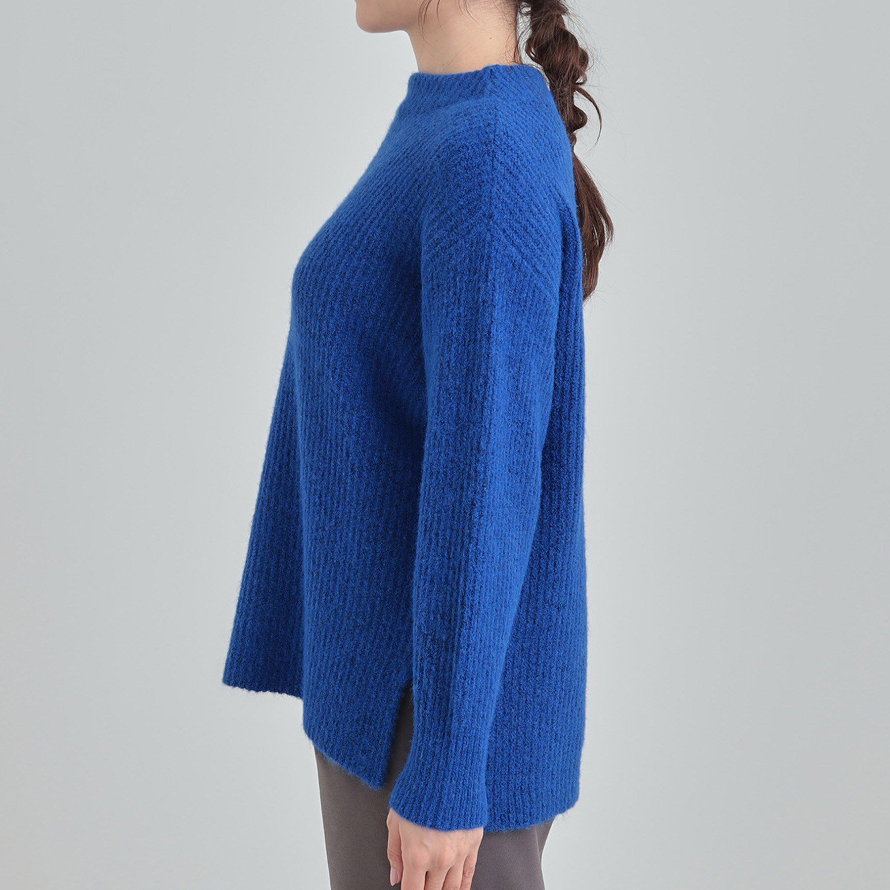 SHOO･LA･RUE「【S-LL/洗濯機可】ふわふわが魅力 ハイネックニットプルオーバー」|ニット・セーター|