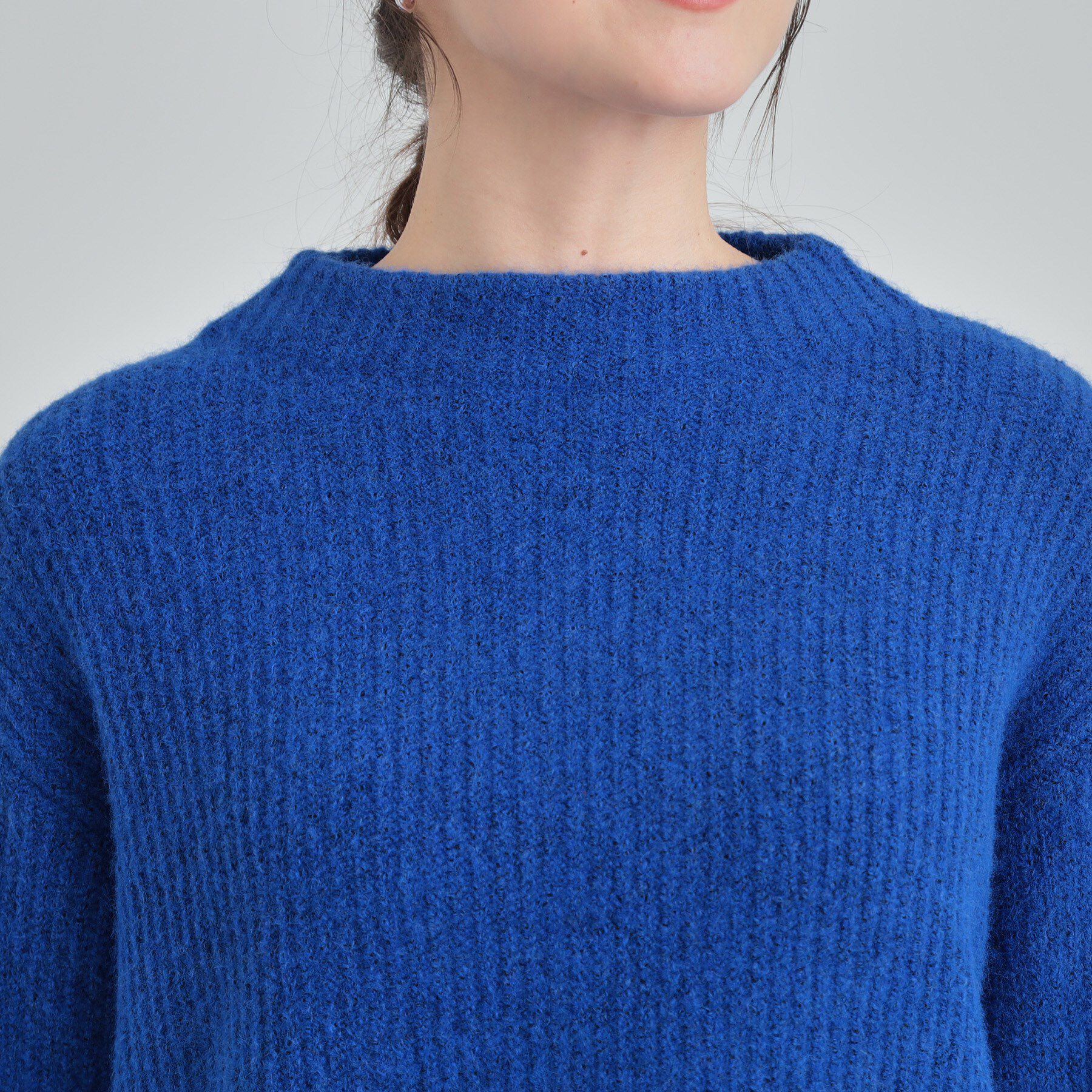 SHOO･LA･RUE「【S-LL/洗濯機可】ふわふわが魅力 ハイネックニットプルオーバー」|ニット・セーター|