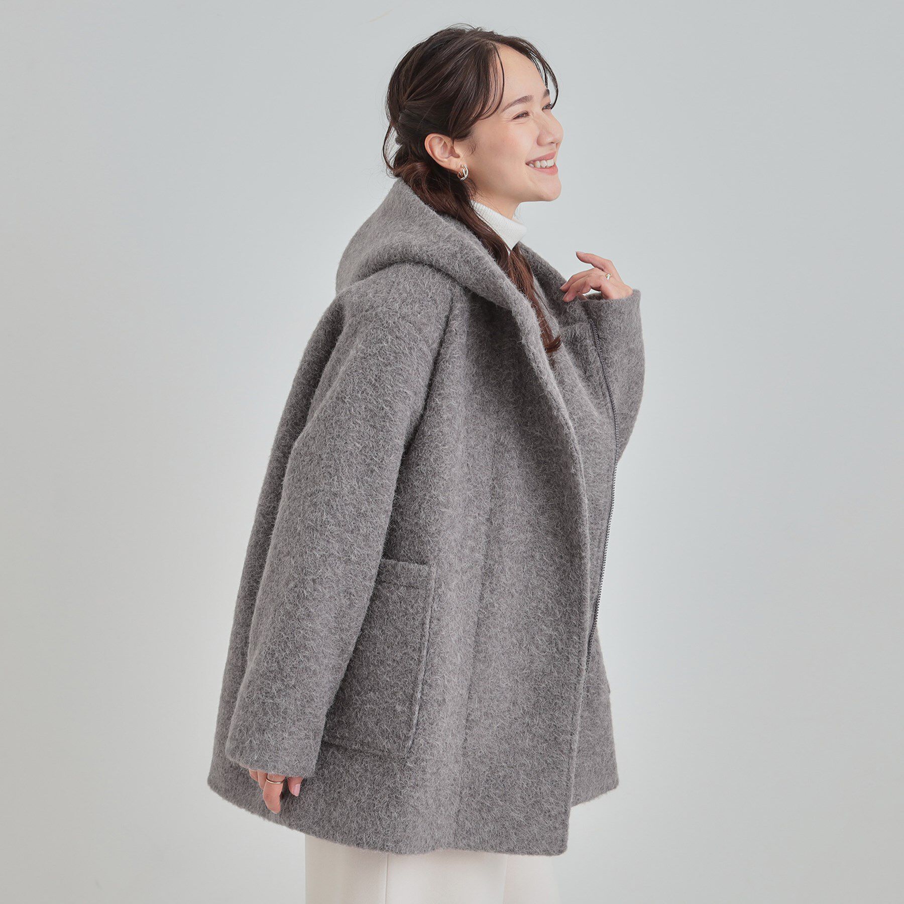 SHOO･LA･RUE「スライバーフーディーコート」|その他|