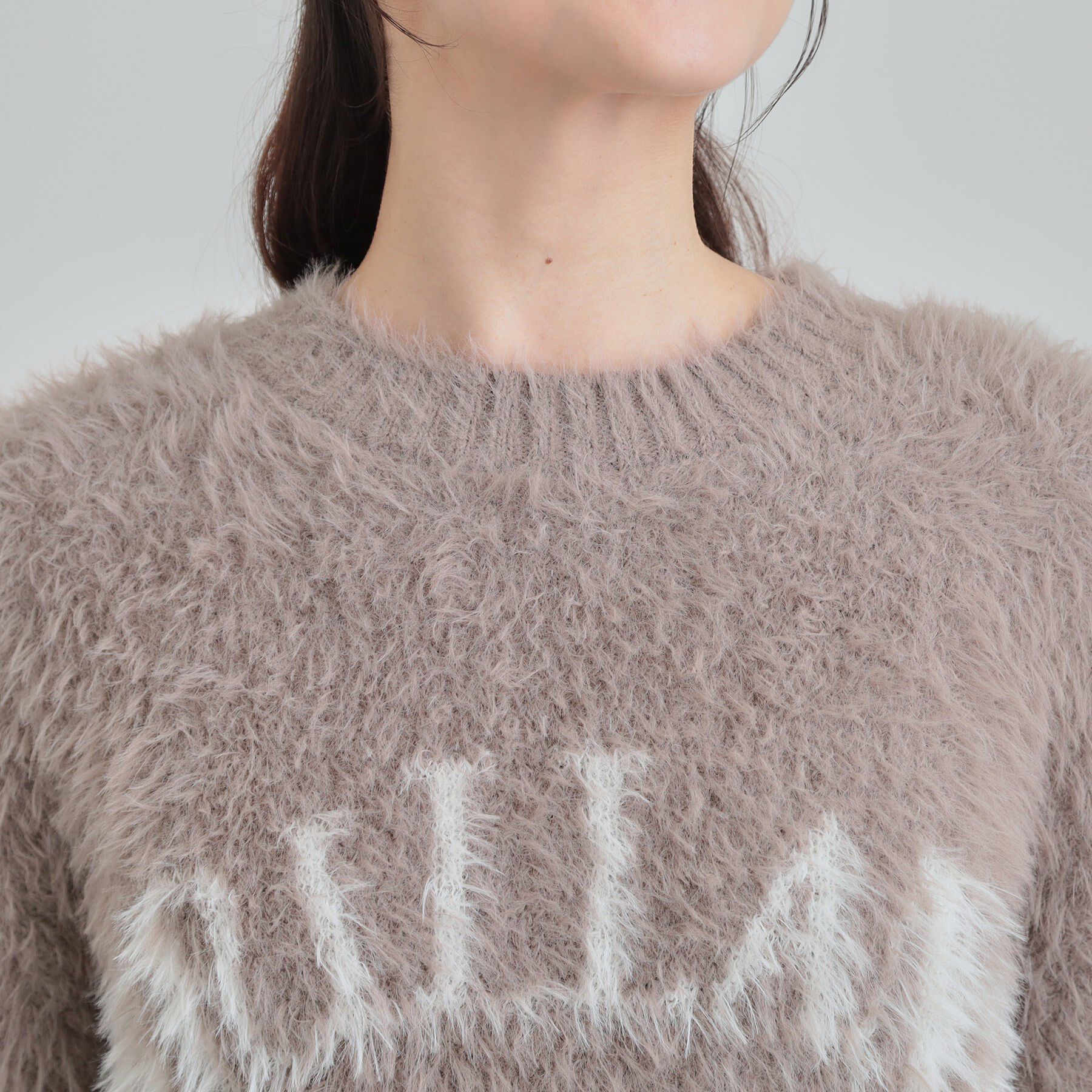 SHOO･LA･RUE「ふんわり柔らか ロゴフェザーニット」|ニット・セーター|