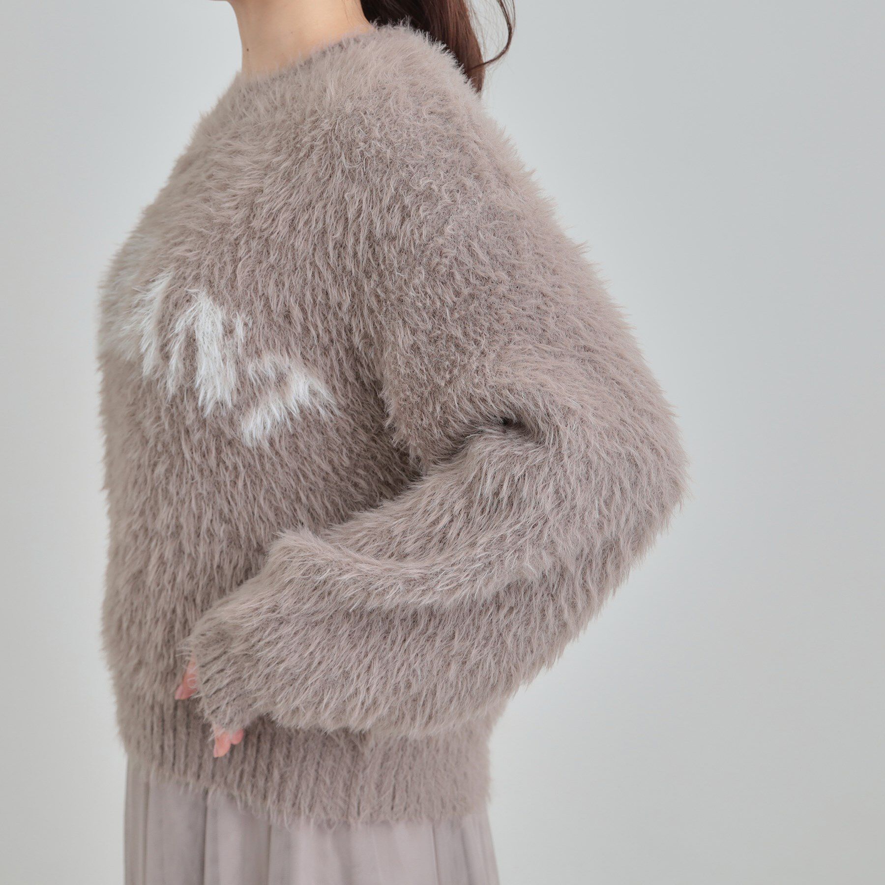 SHOO･LA･RUE「ふんわり柔らか ロゴフェザーニット」|ニット・セーター|