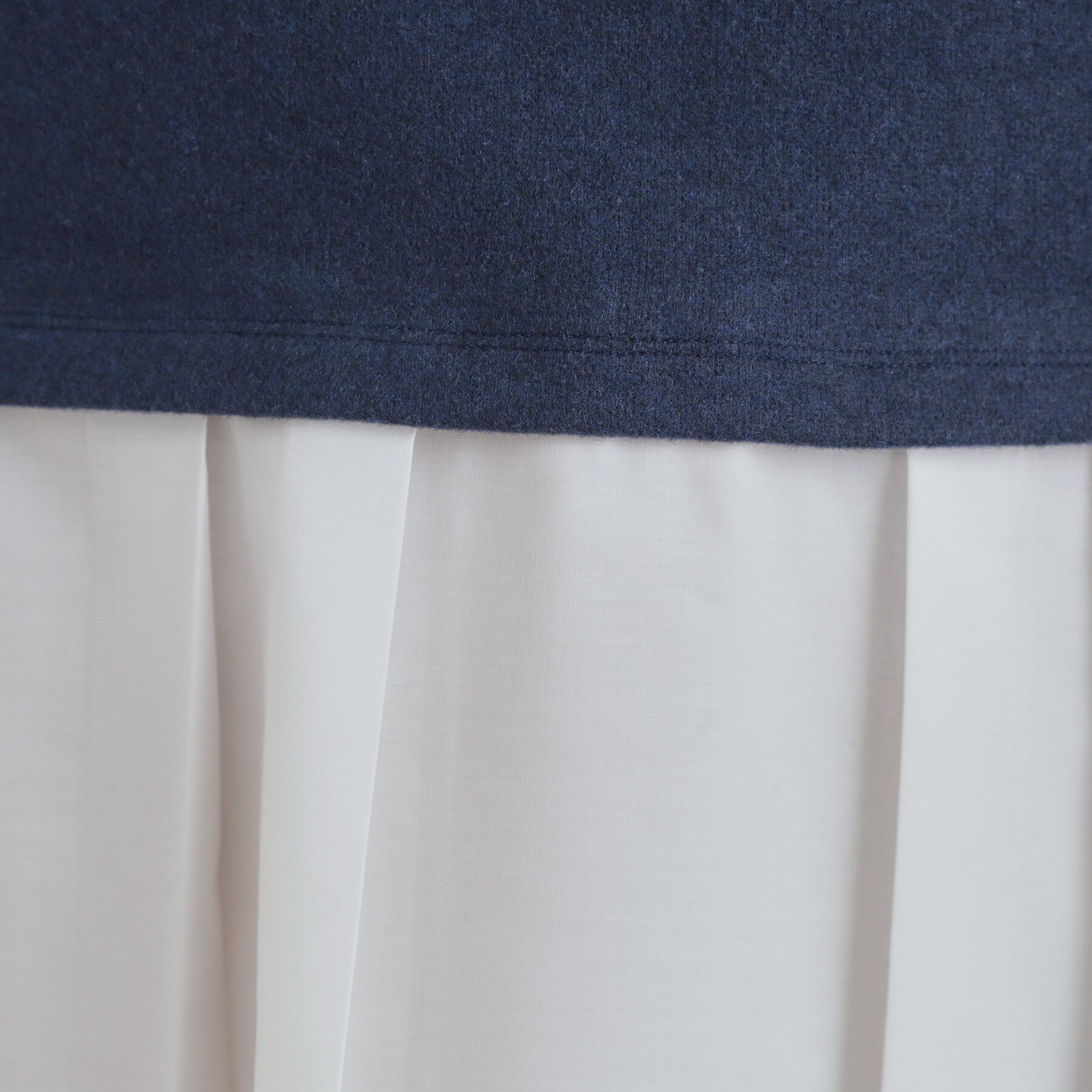 SHOO･LA･RUE「【S-LL】レイヤード風 シャツドッキングトップス」|Tシャツ・カットソー|