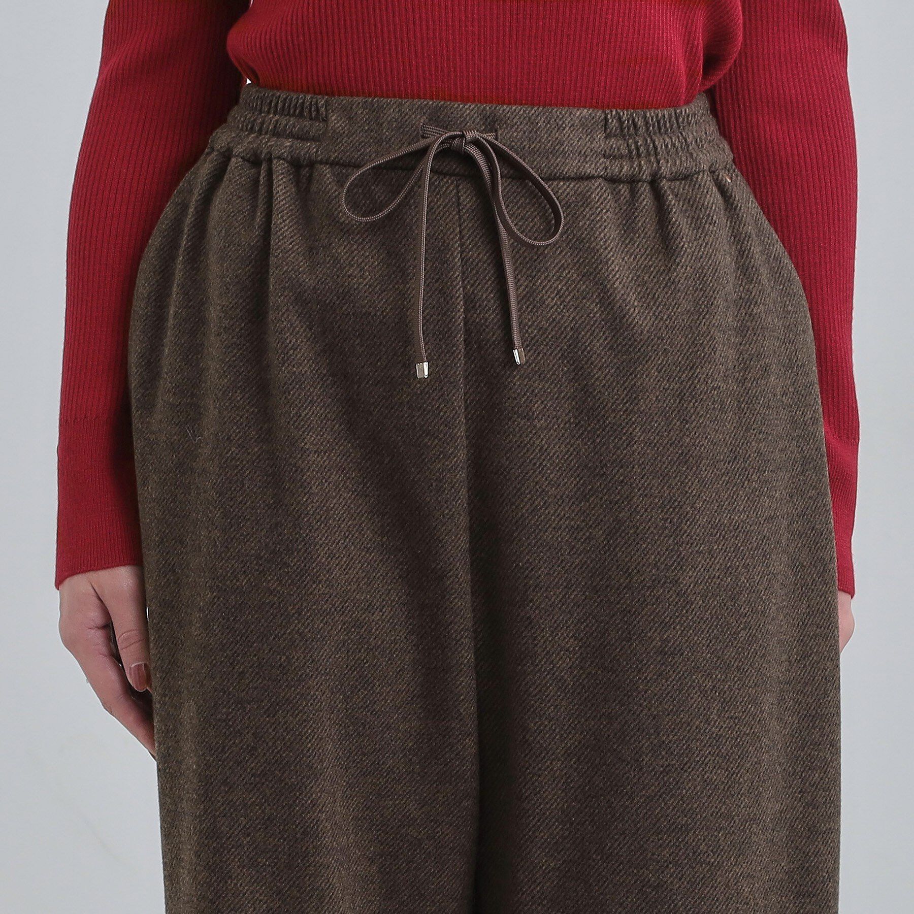 SHOO･LA･RUE「【洗濯機可/S-LL/あったか】ラフ過ぎない 大人のイージーワイドパンツ」|その他|