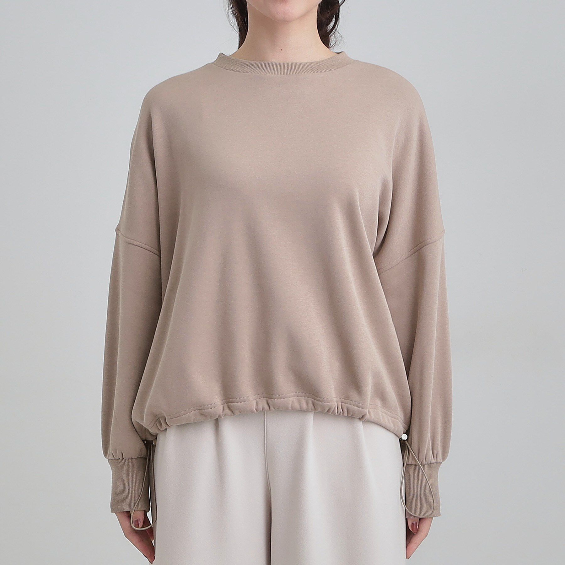 SHOO･LA･RUE「ドロスト裏シャギースウェット」|パーカー|