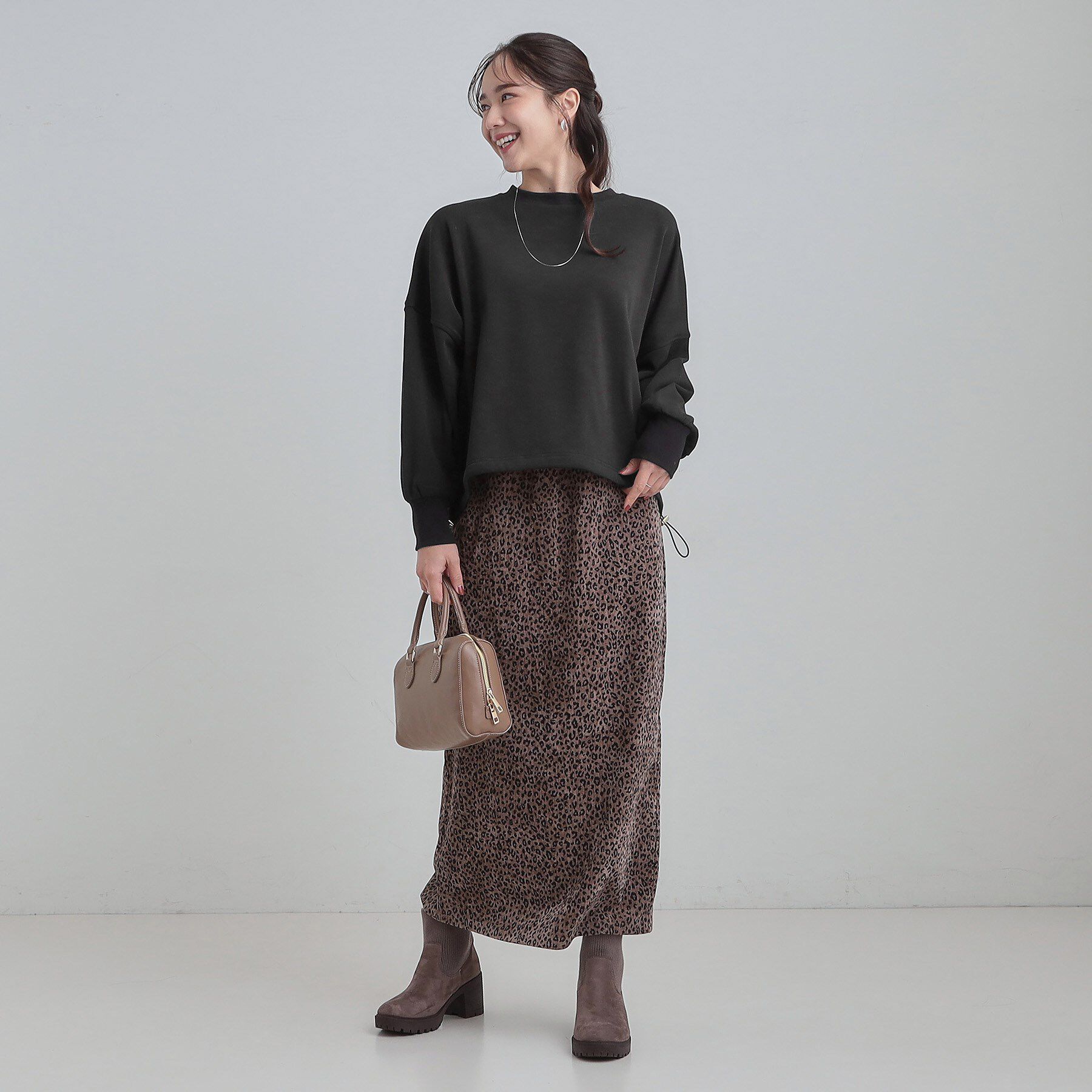 SHOO･LA･RUE「ドロスト裏シャギースウェット」|パーカー|