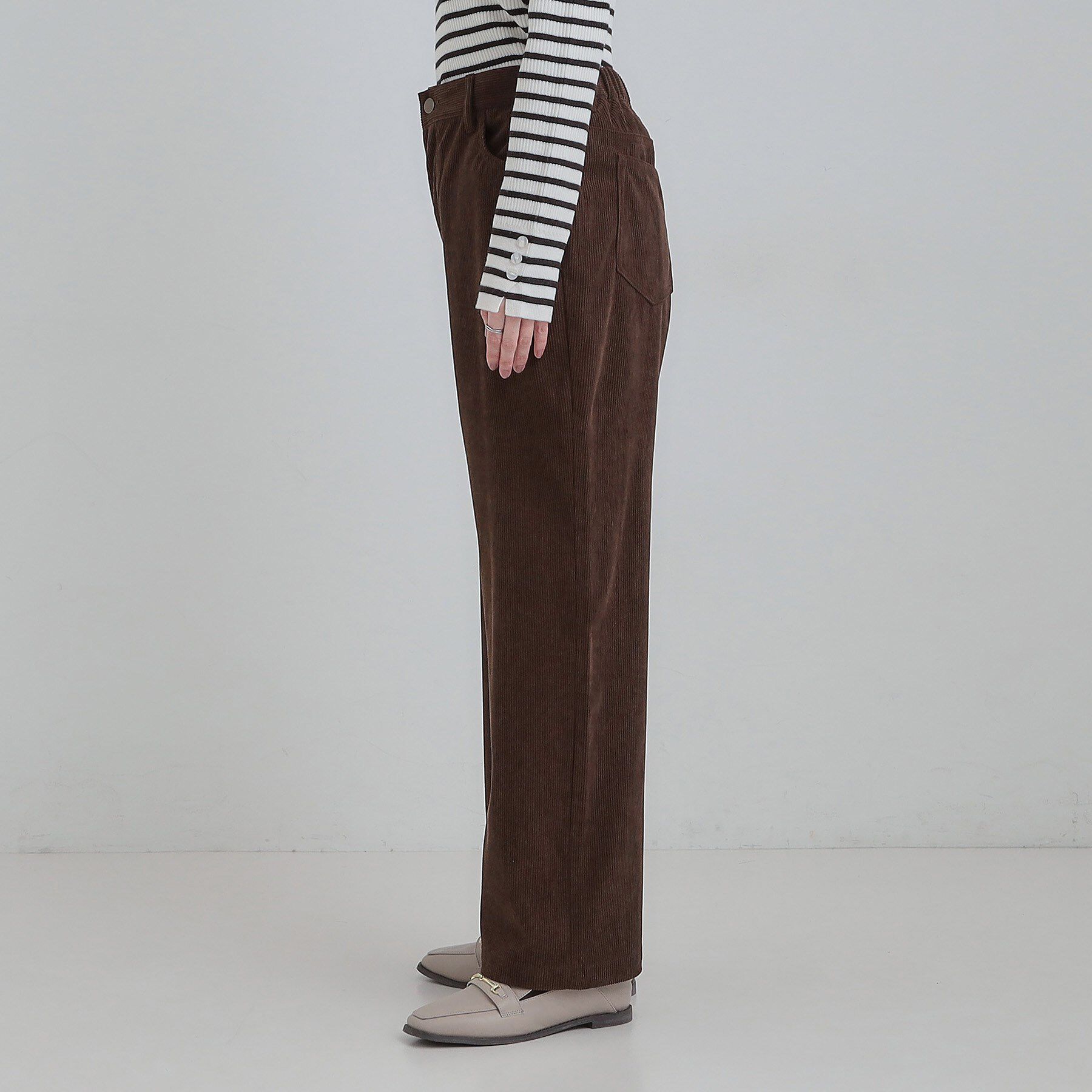 SHOO･LA･RUE「コーデュロイ ワイドストレートパンツ」|その他|